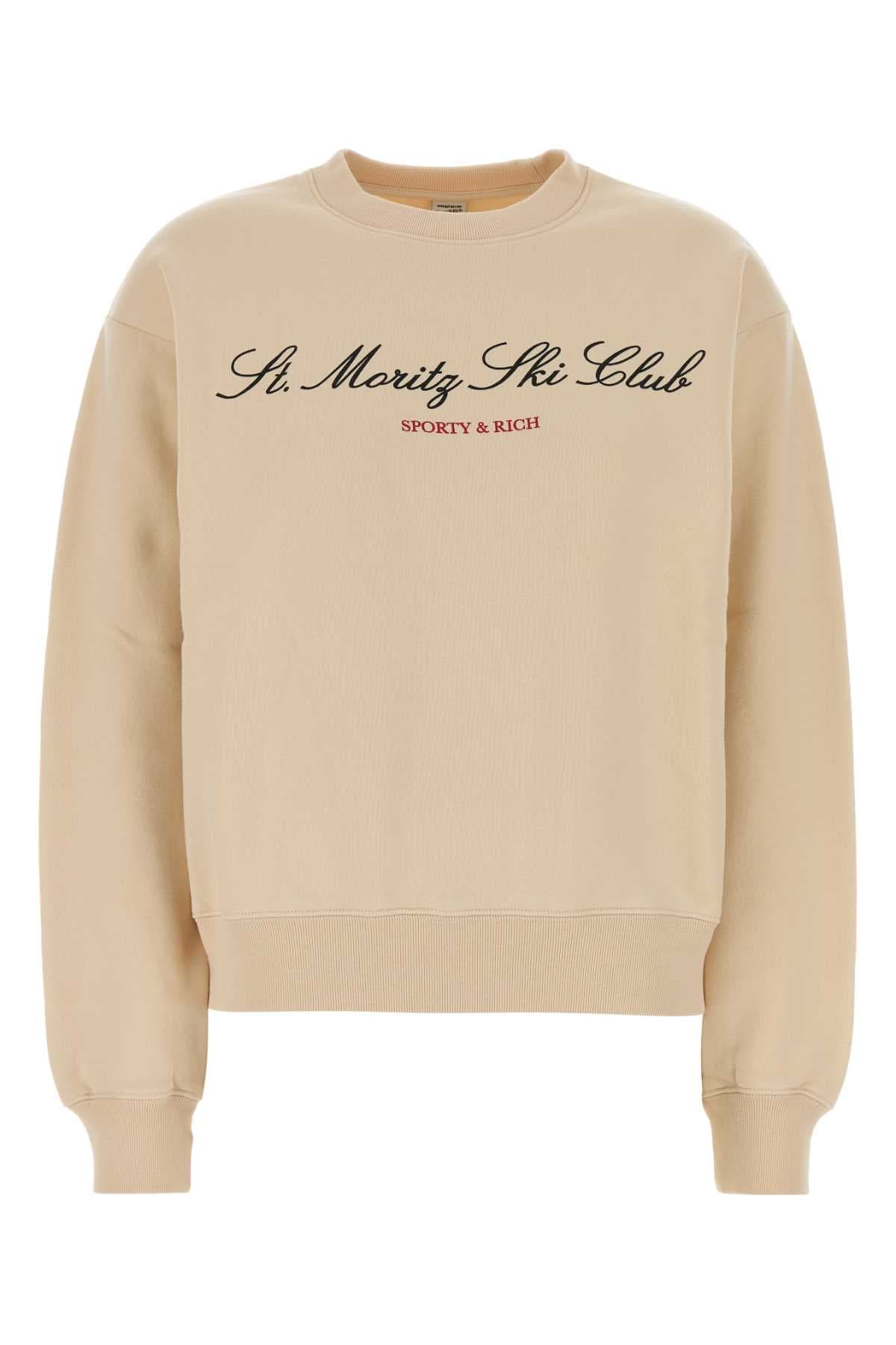 Cream cotton sweatshirt