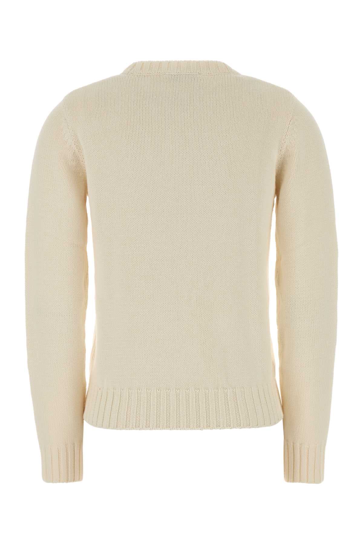 Cream cotton sweater - мініатюра 2