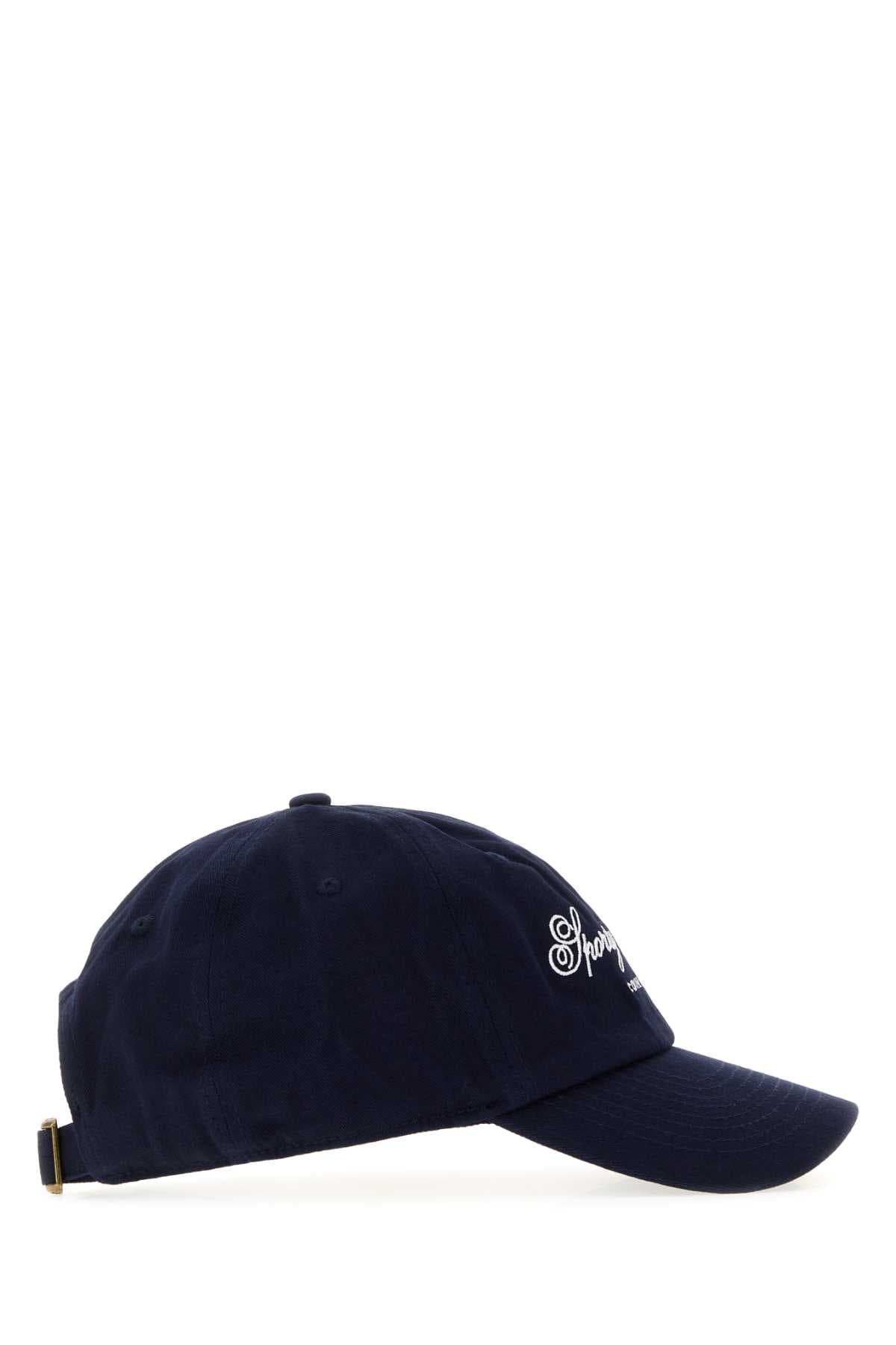Navy blue cotton baseball cap - мініатюра 2