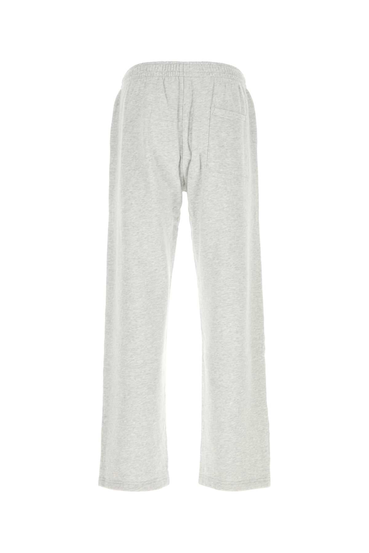 Melange light grey cotton joggers - мініатюра 2