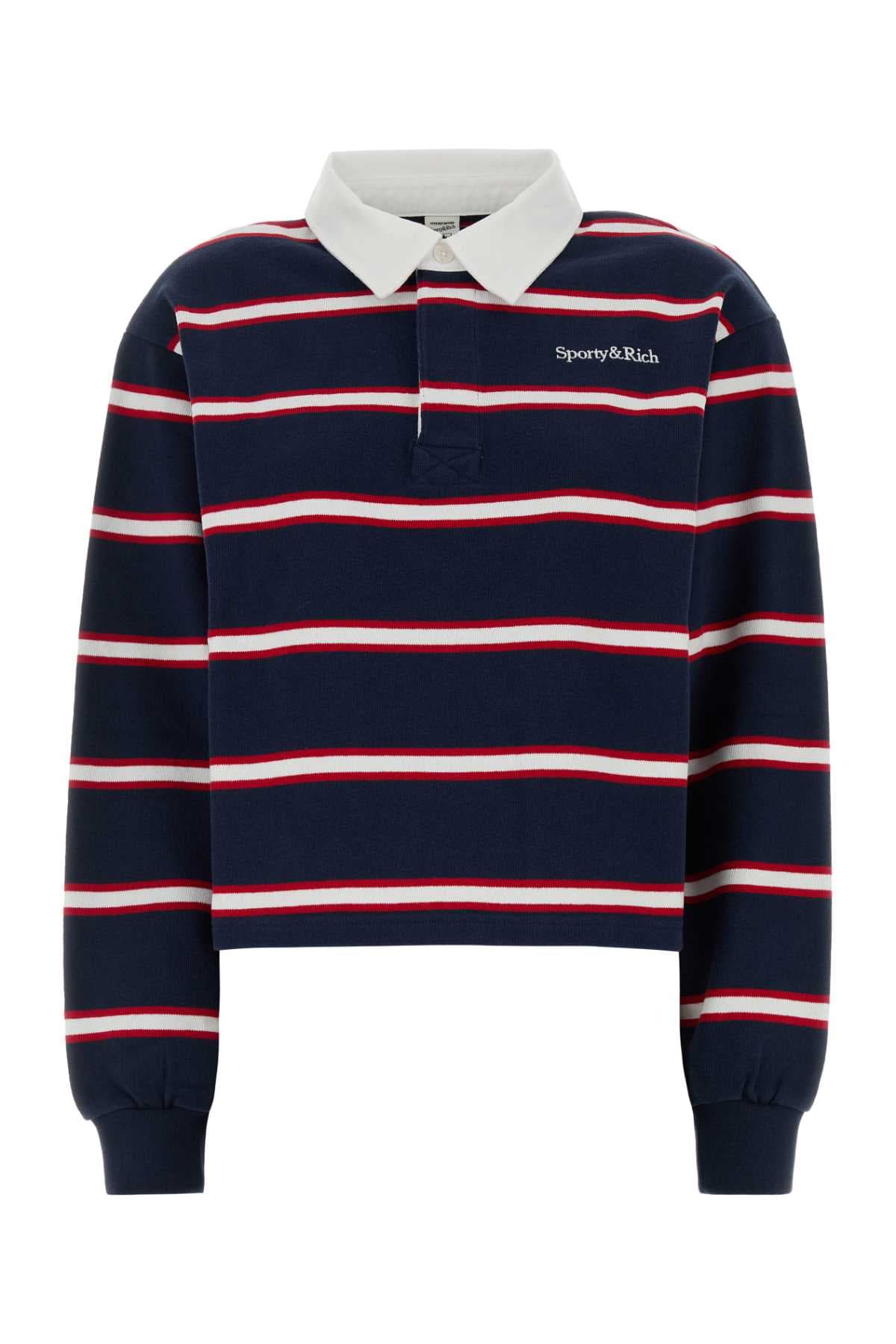 Embroidered cotton polo shirt