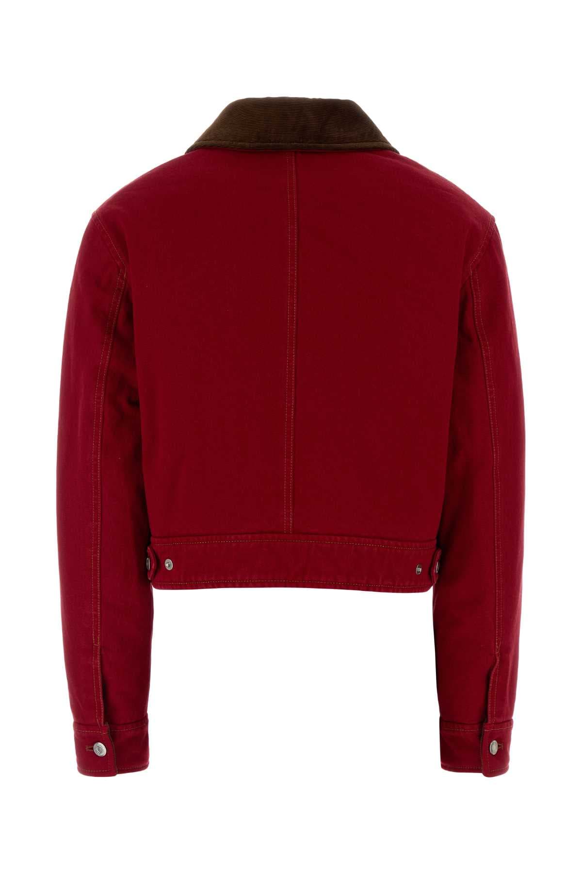Red denim jacket - мініатюра 2