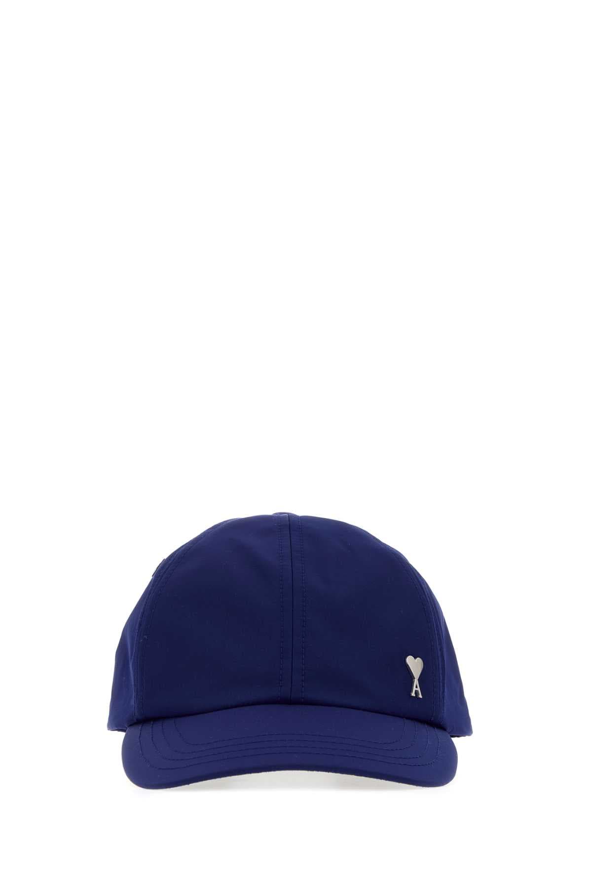 Blue tech fabric baseball cap