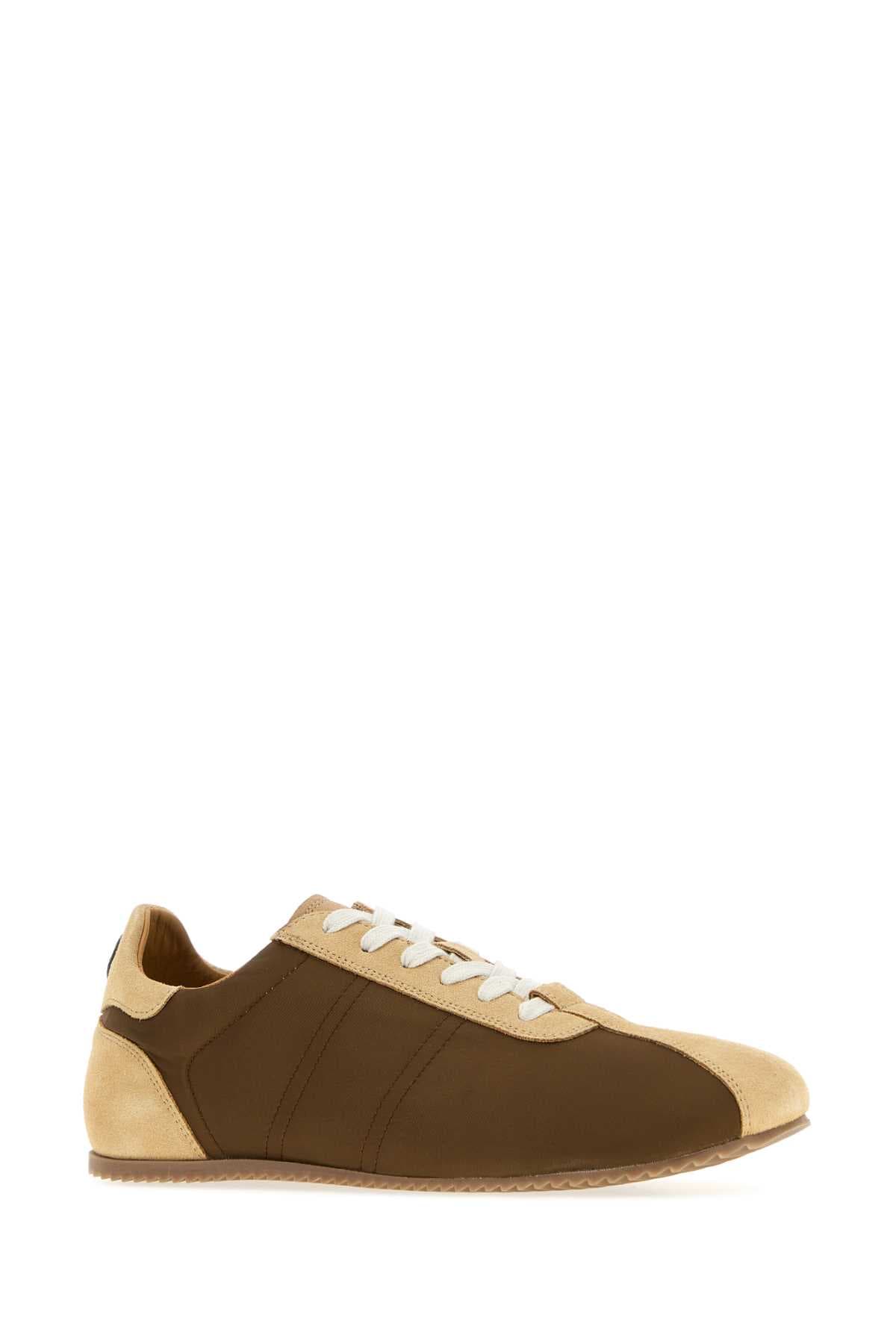 Two-tone suede and fabric sneakers - мініатюра 2