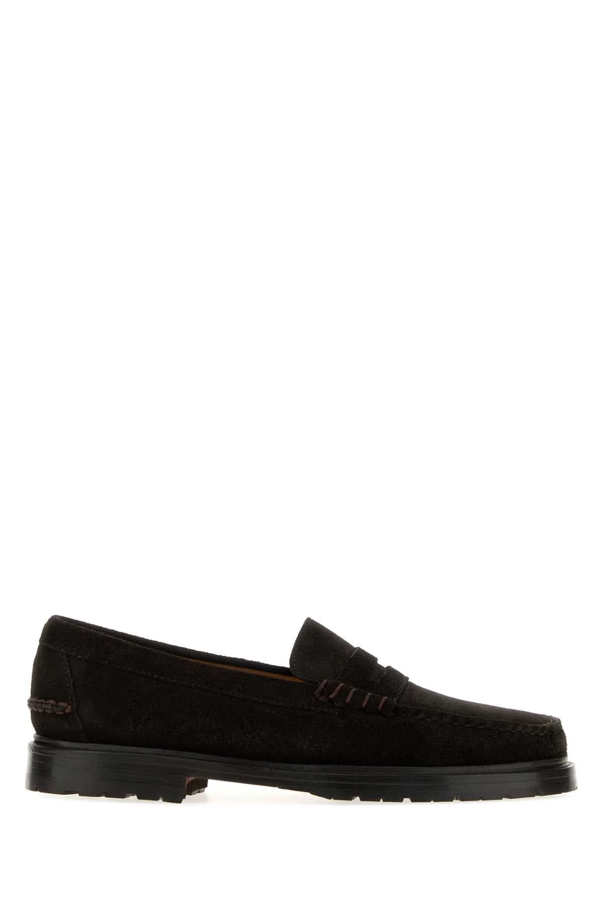Dark brown suede Dawson loafers