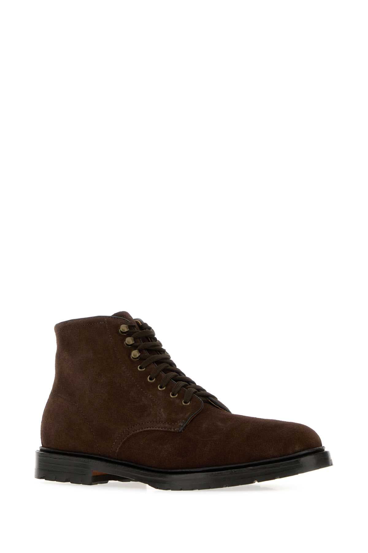 Brown suede Wilson ankle boots - мініатюра 2