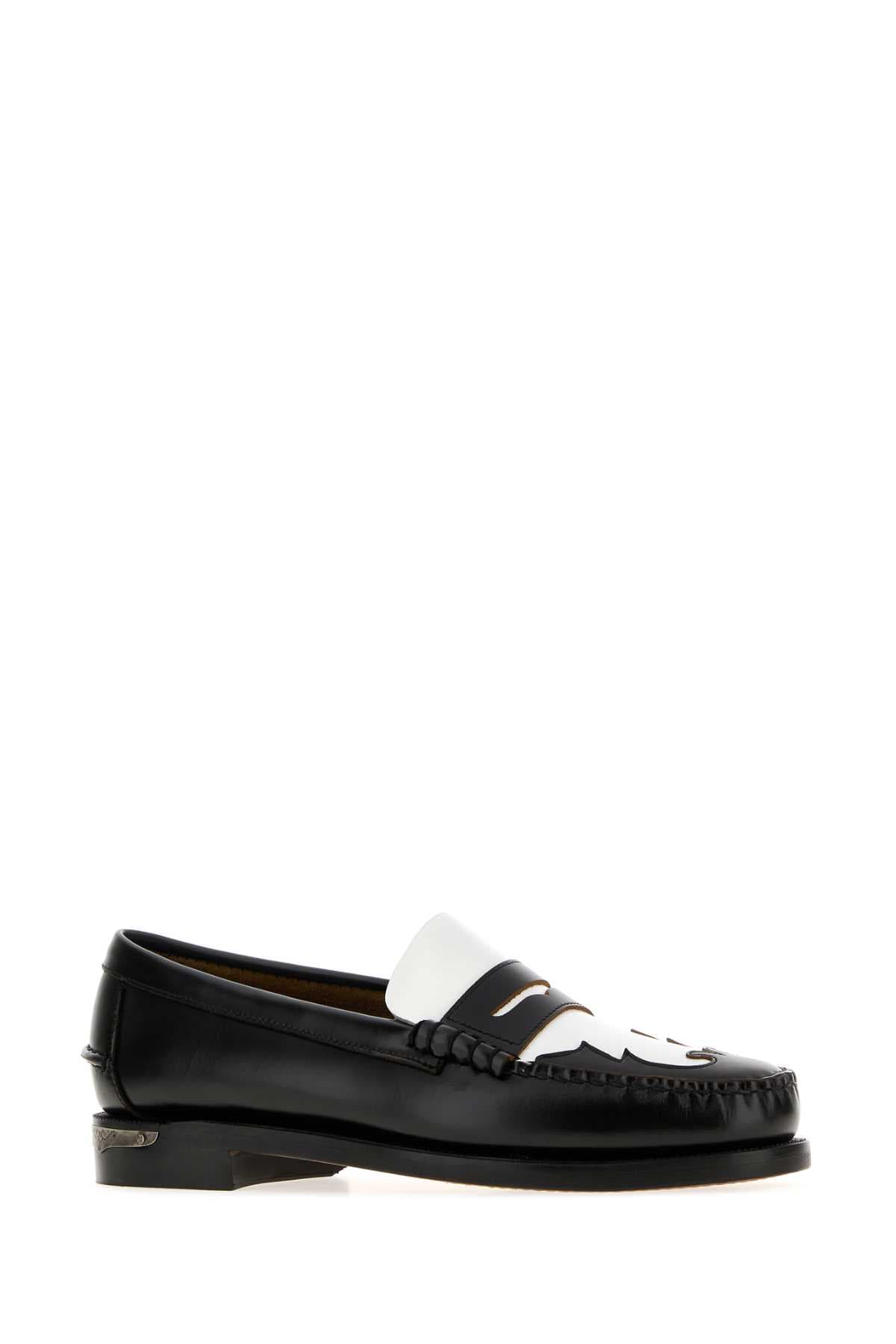 Black leather Dan Scarabeo loafers - мініатюра 2