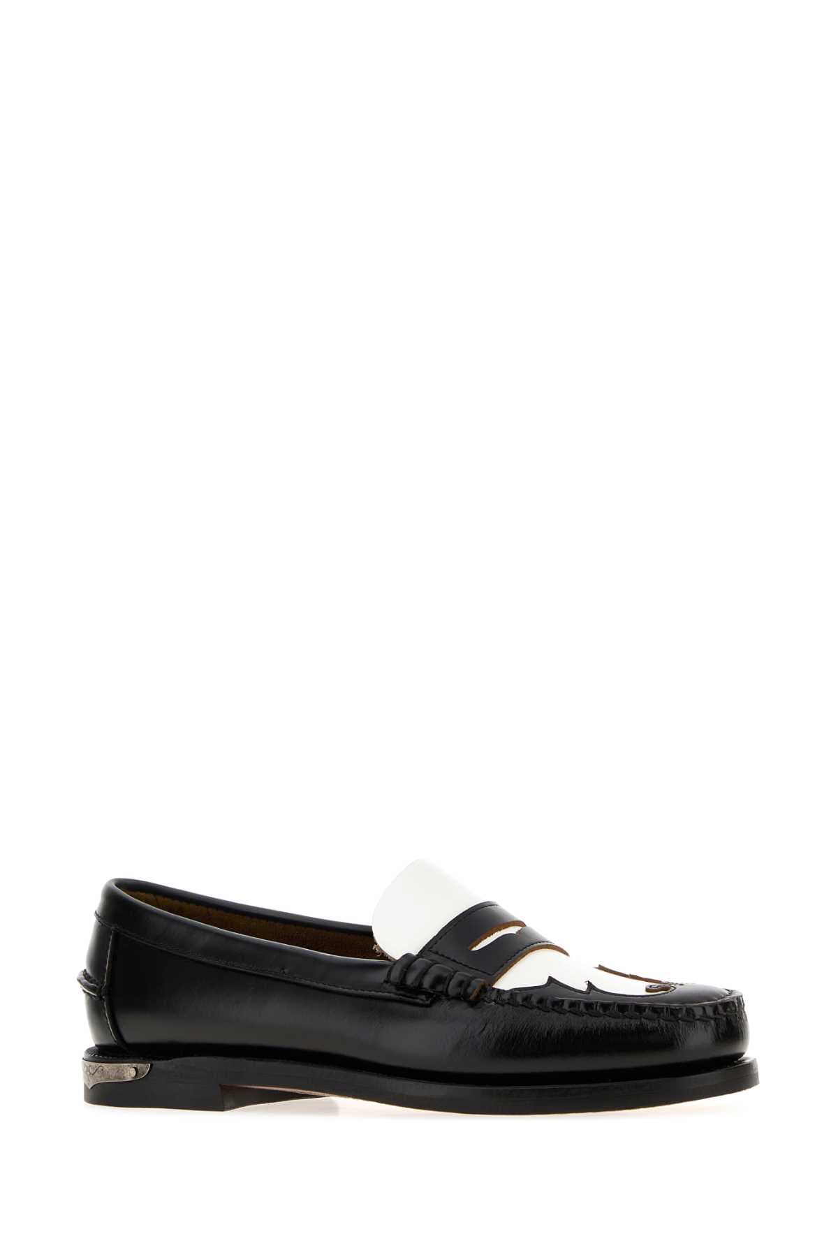 Black leather Dan Scarabeo loafers - мініатюра 2