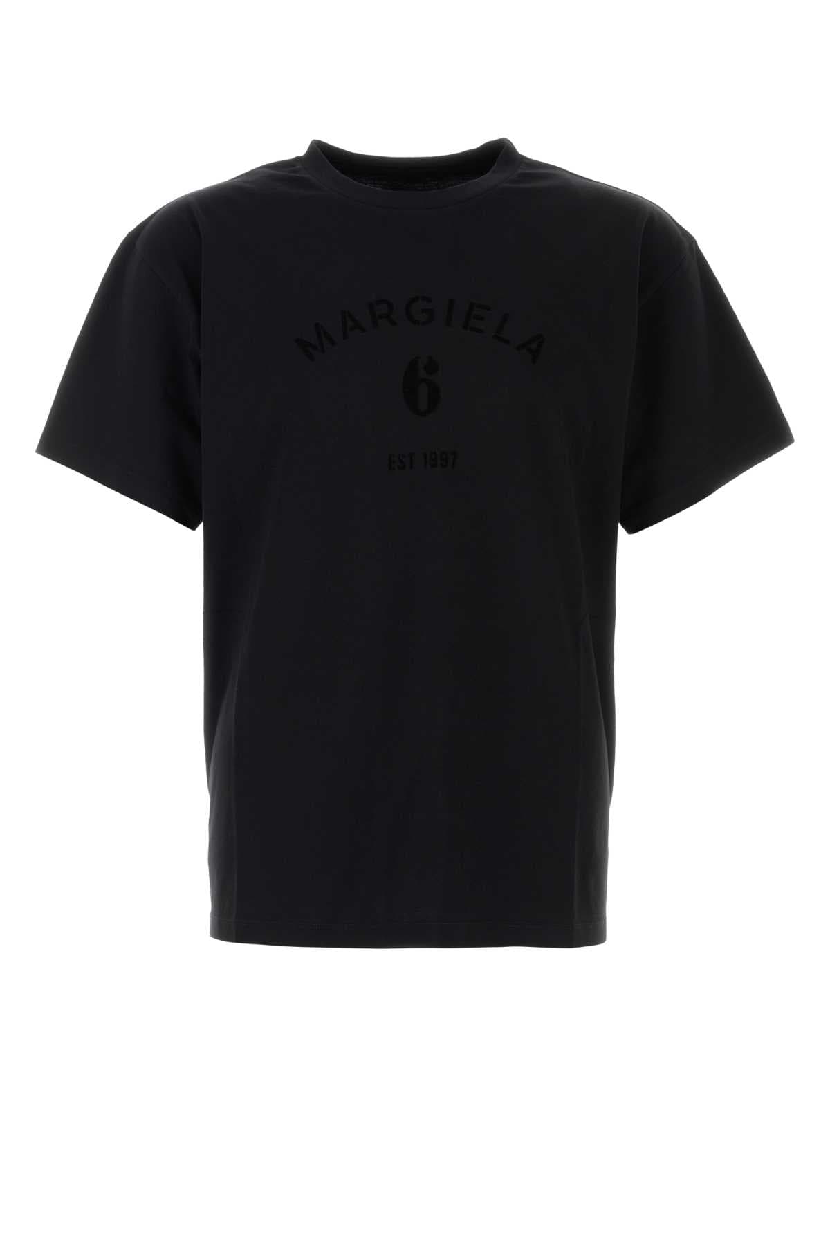 Black cotton t-shirt