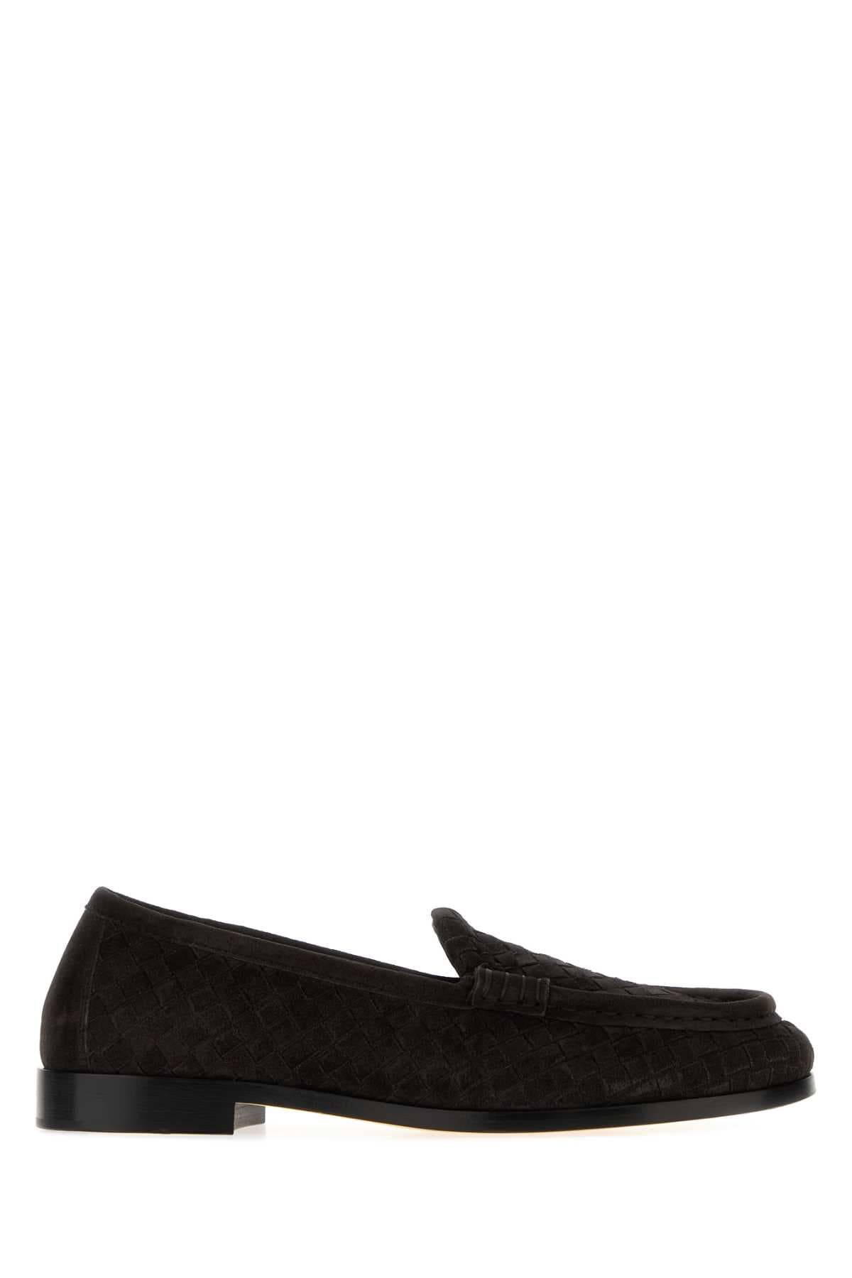 Dark brown suede Silenzio loafers