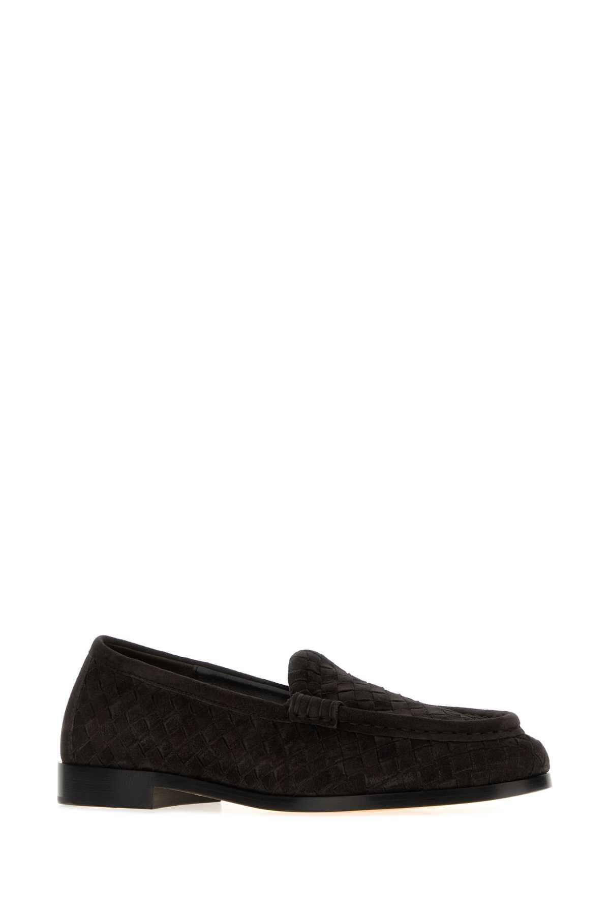 Dark brown suede Silenzio loafers - мініатюра 2