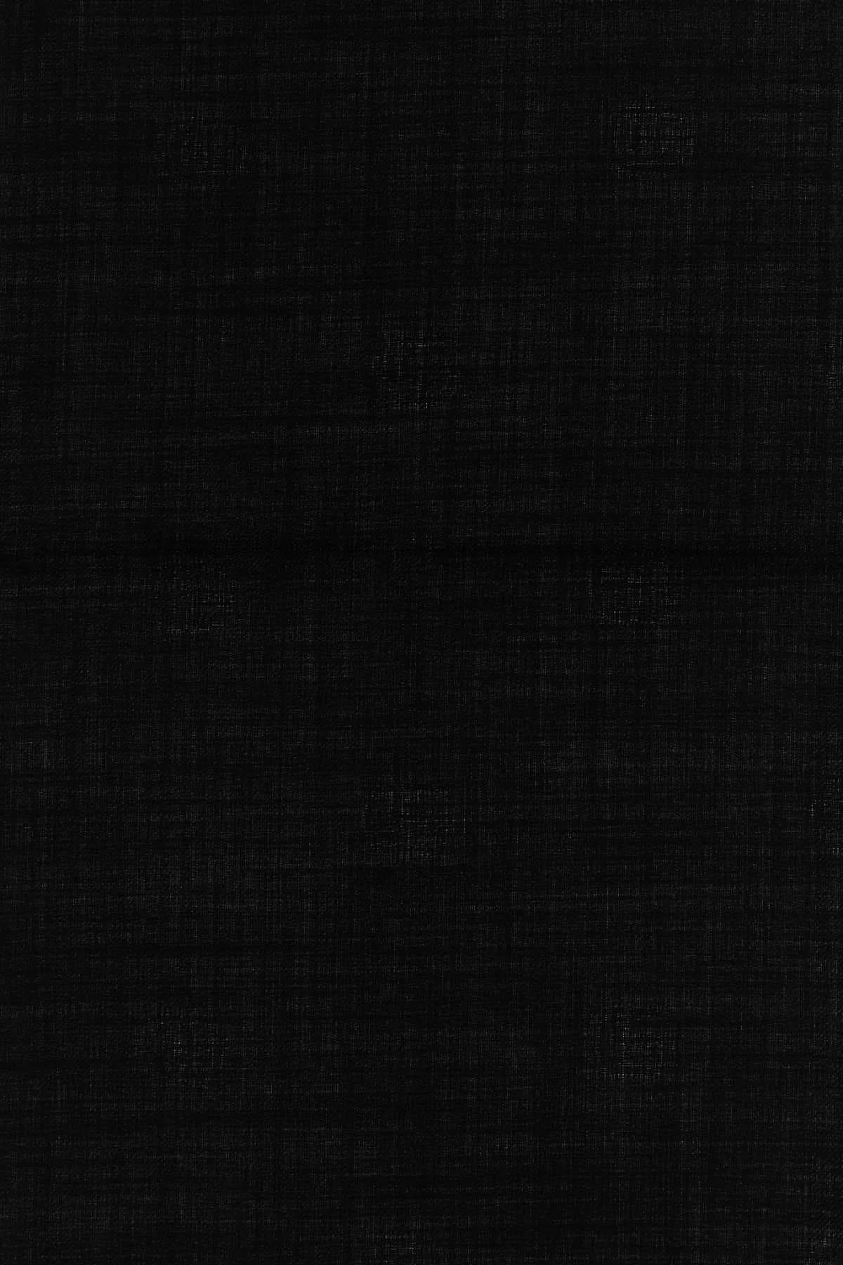 Black silk blend scarf - мініатюра 2