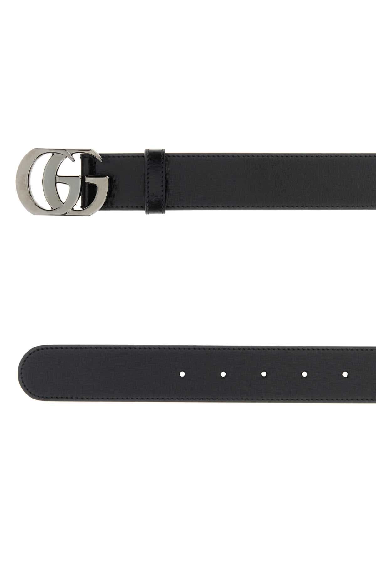 Black leather belt - мініатюра 2