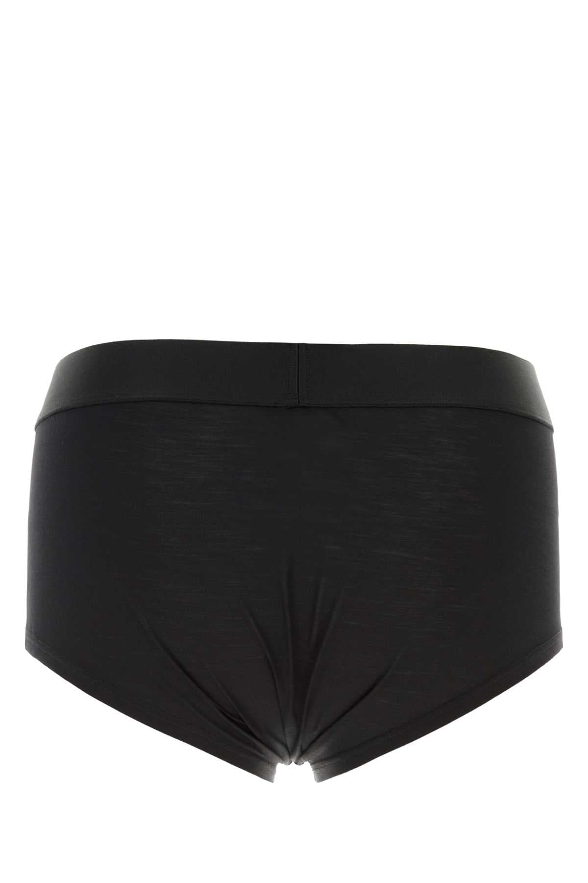 Black silk brief - мініатюра 2