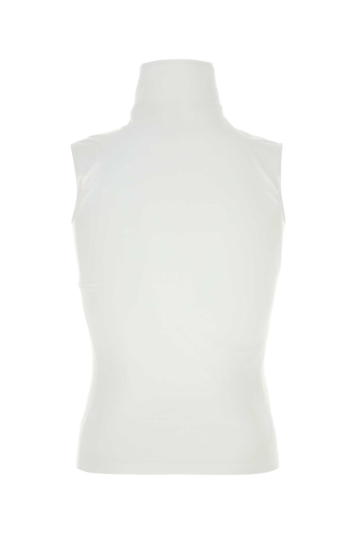 White stretch jersey top - мініатюра 2