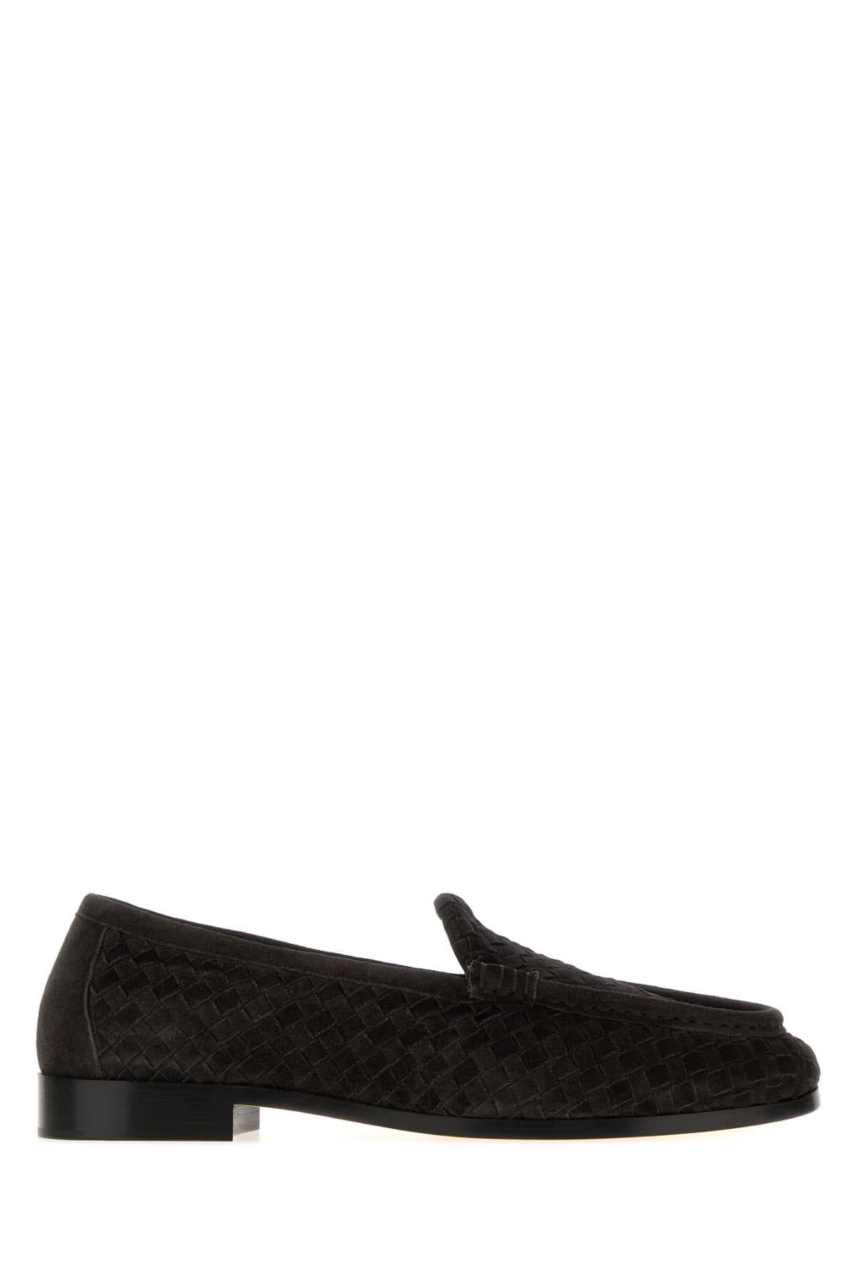 Dark brown suede Silenzio loafers