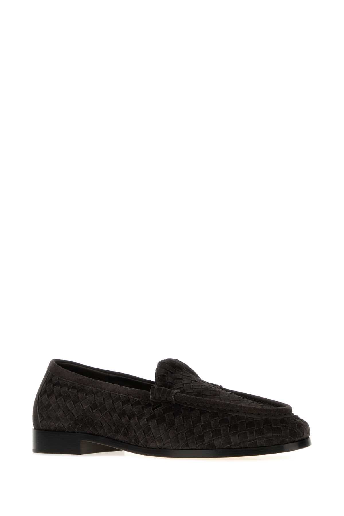 Dark brown suede Silenzio loafers - мініатюра 2