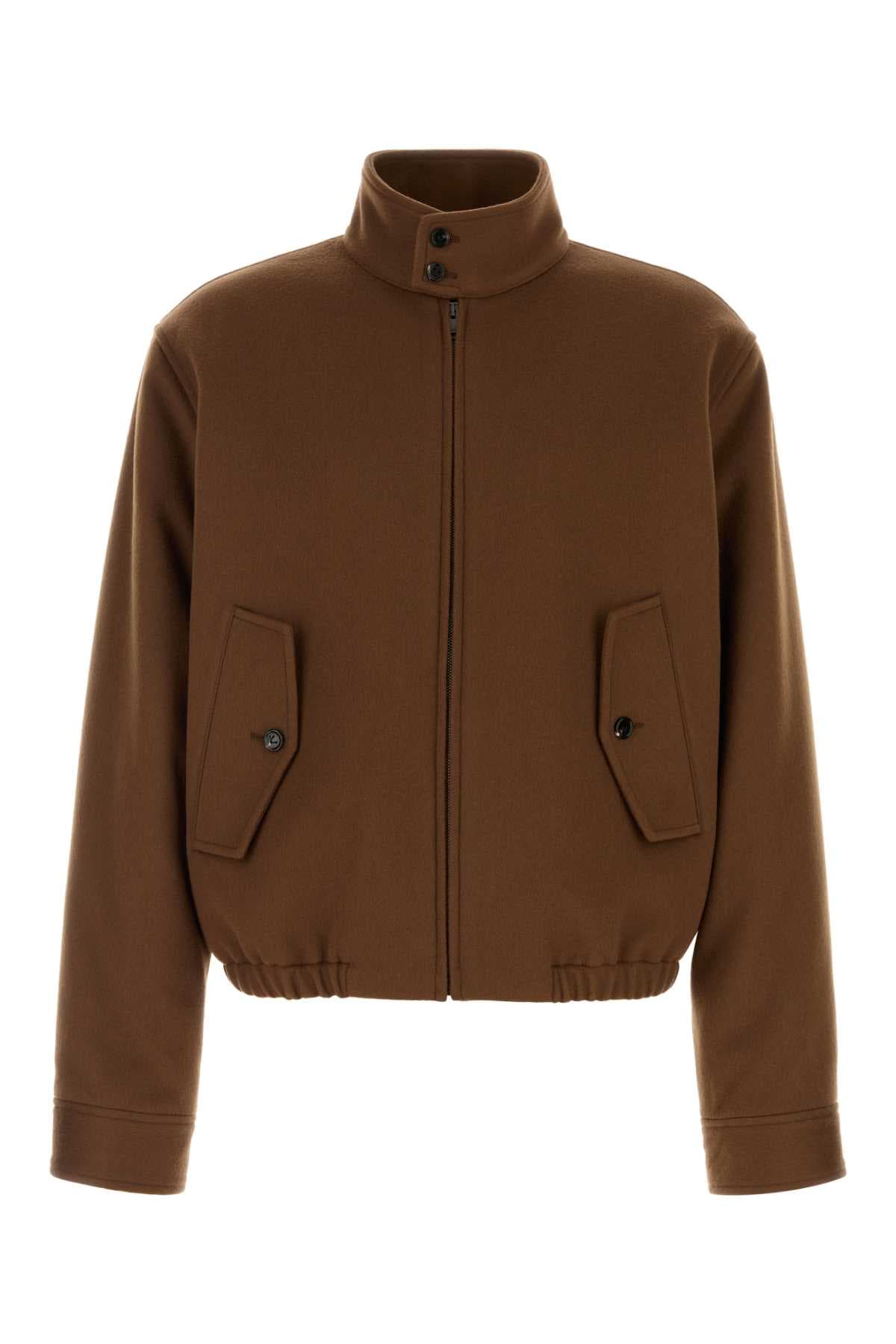 Brown wool blend jacket