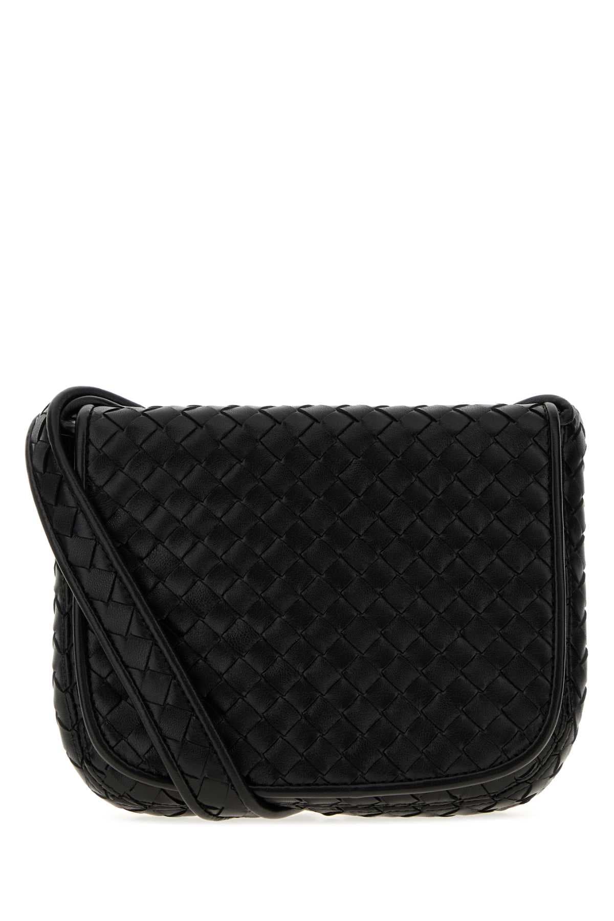 Black leather small Vento crossbody bag