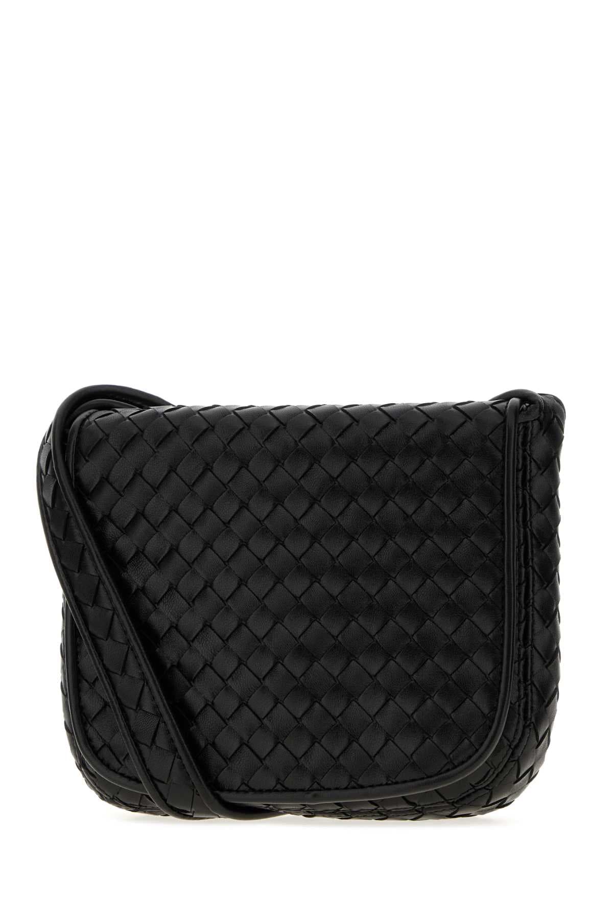 Black leather small Vento crossbody bag - мініатюра 2