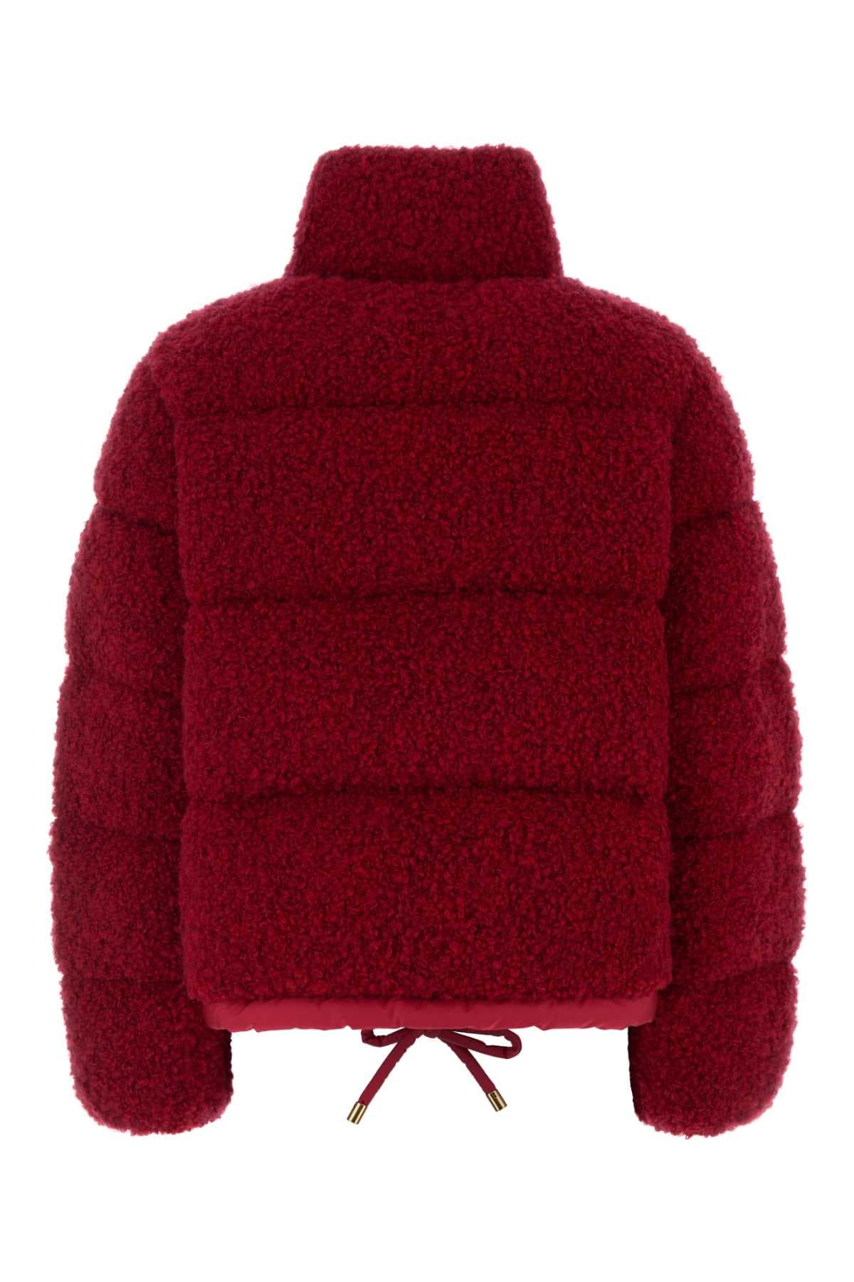Red boucle Trascendance down jacket - мініатюра 2
