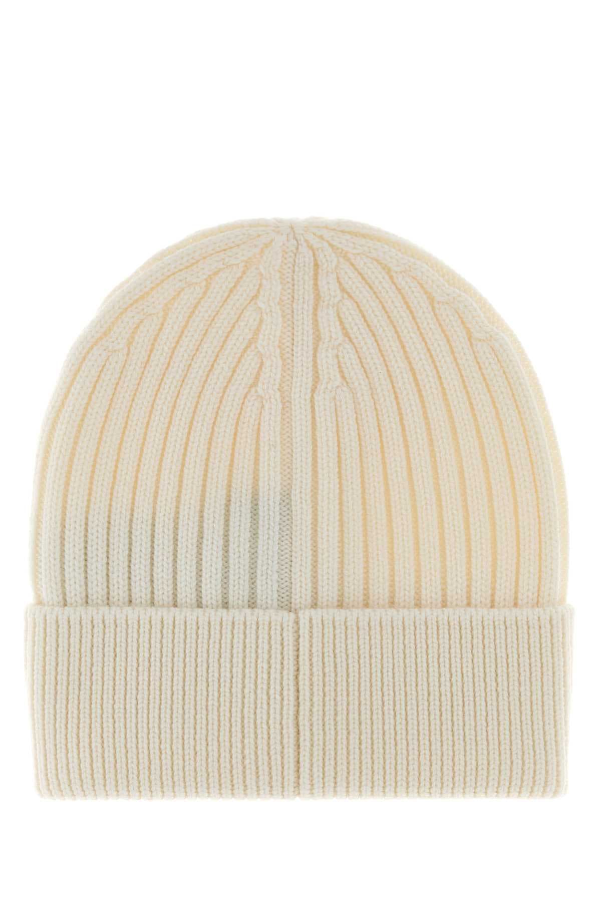 Ivory wool beanie hat - мініатюра 2
