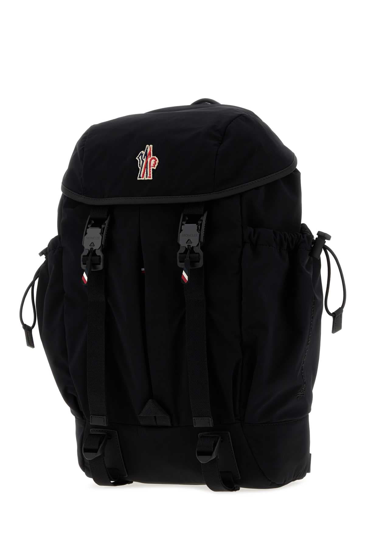 Black fabric backpack - мініатюра 2