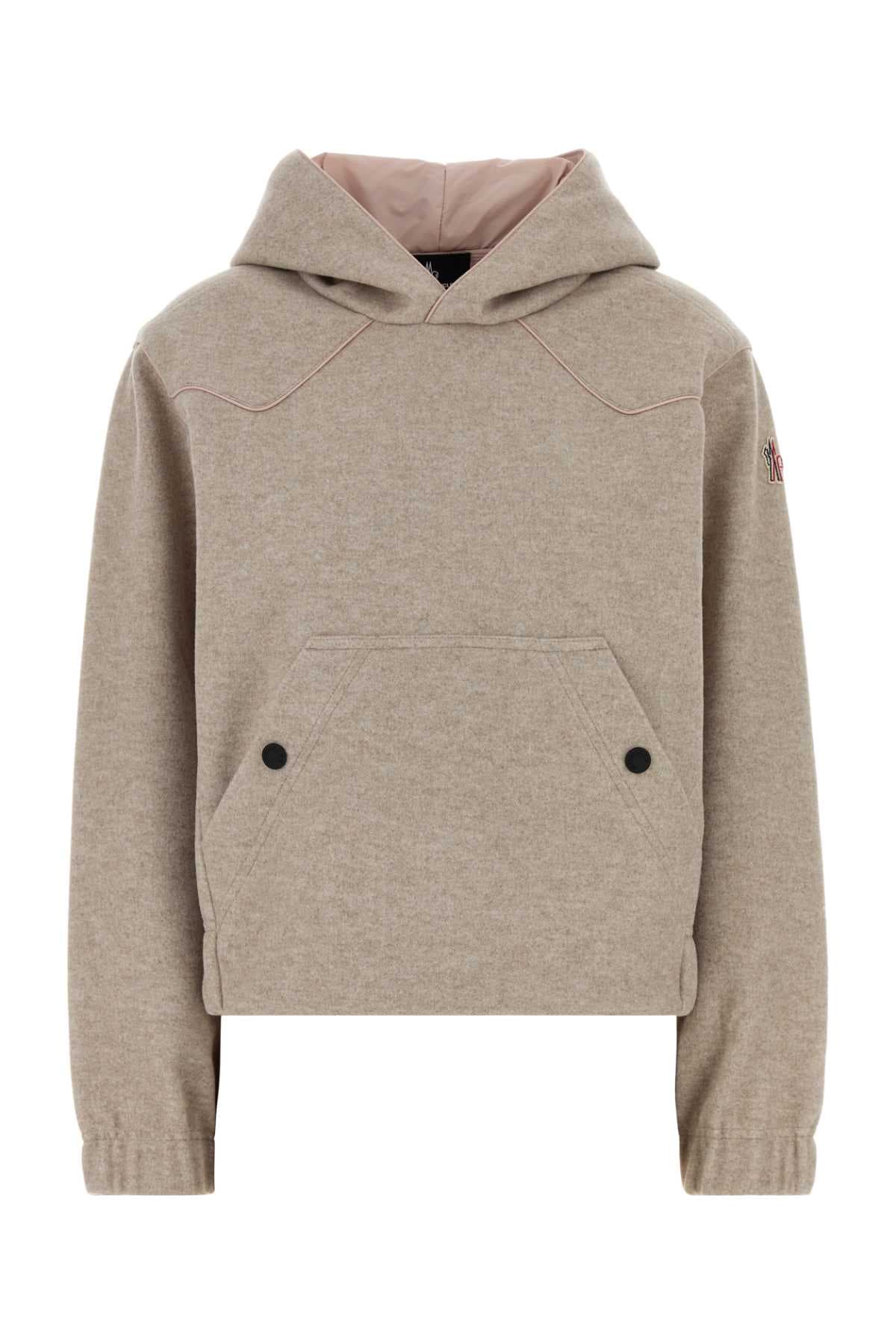 Sand flannel sweatshirt