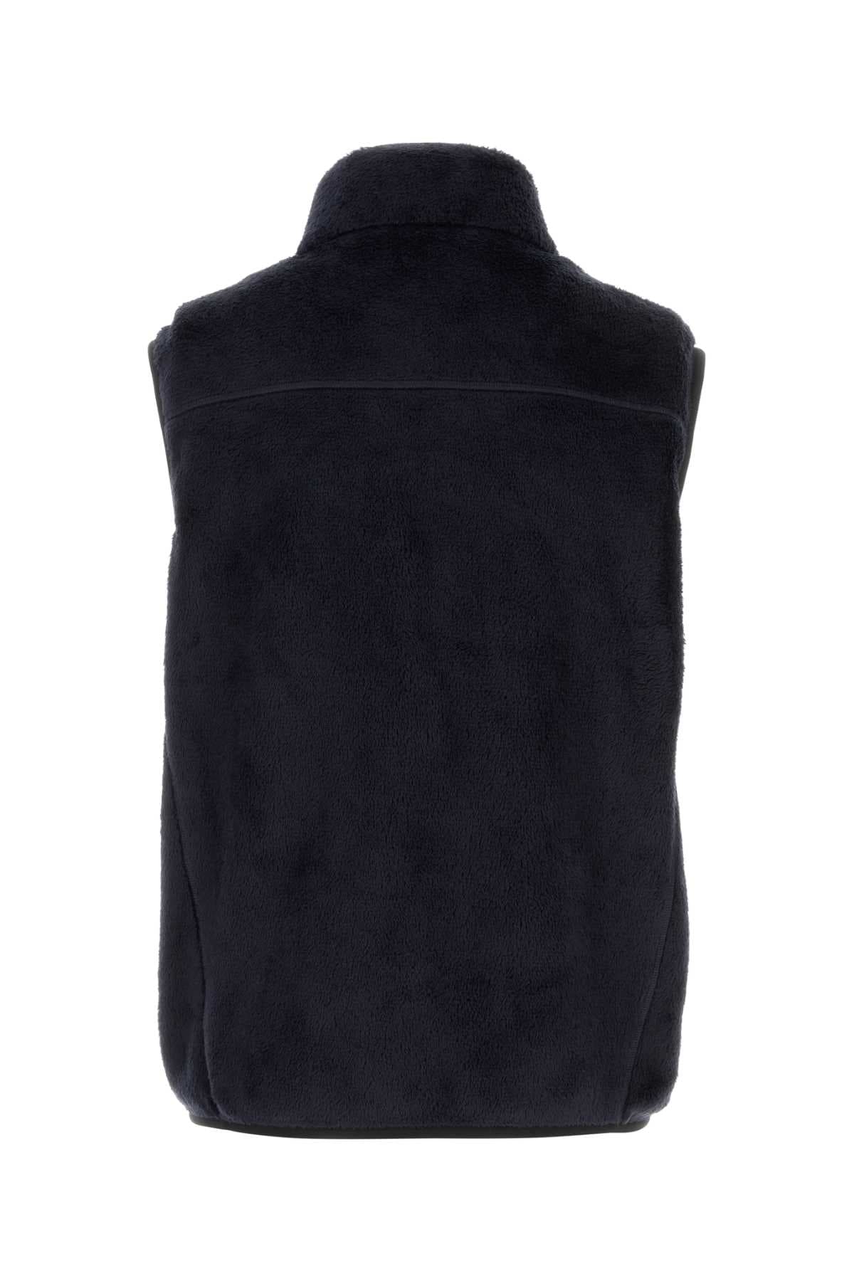 Midnight blue pile sleeveless jacket - мініатюра 2