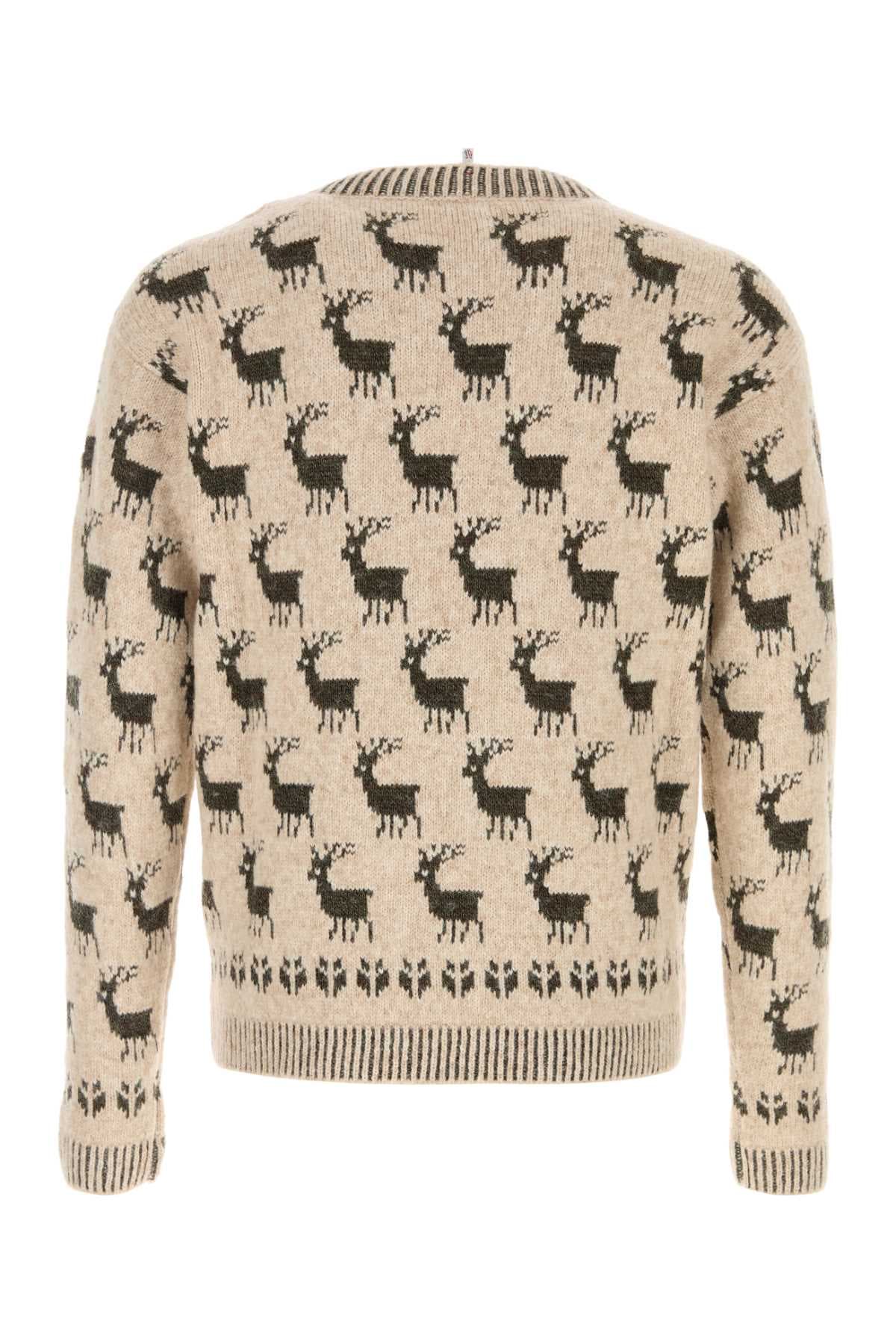 Embroidered alpaca blend sweater - мініатюра 2