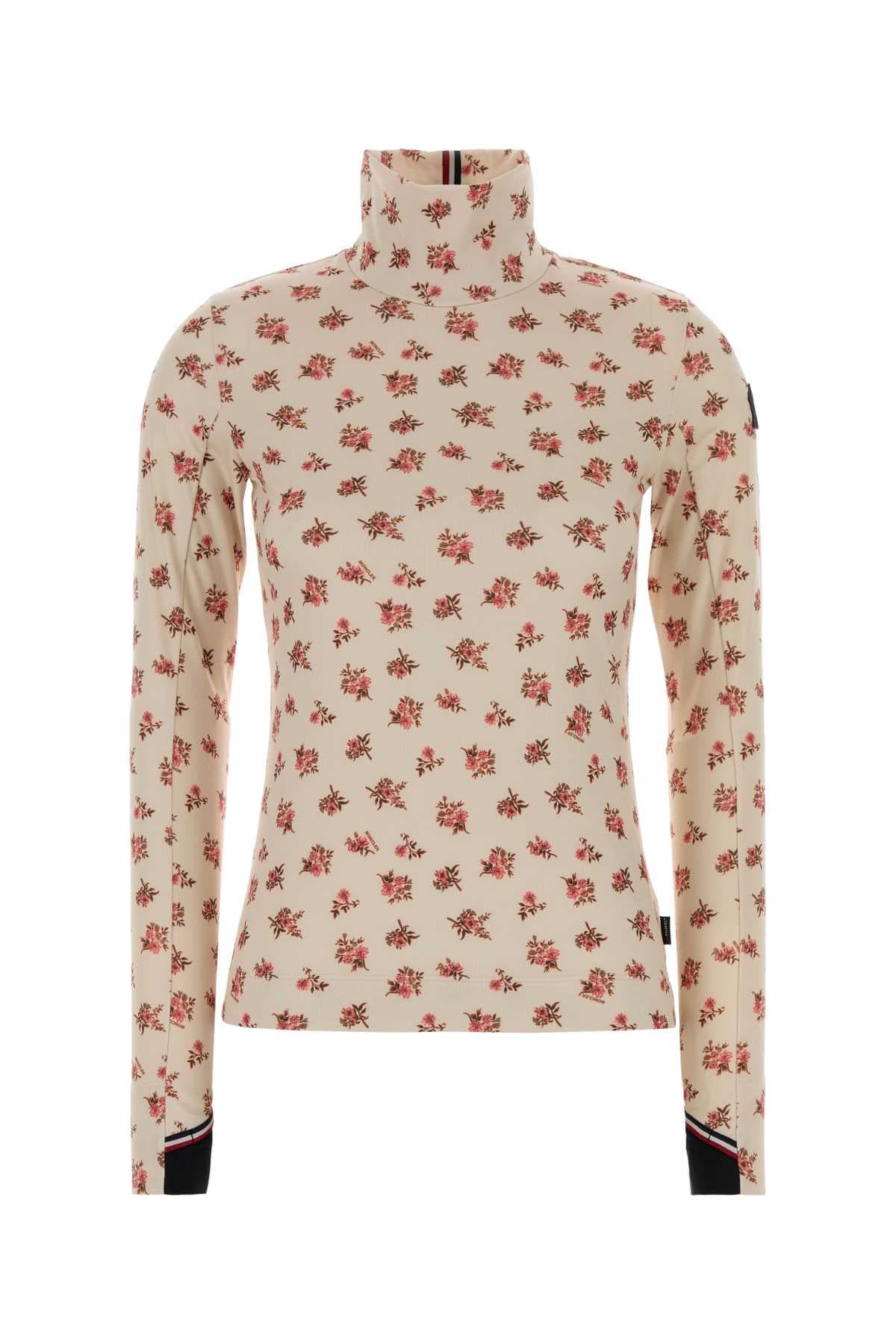 Printed stretch polyester t-shirt