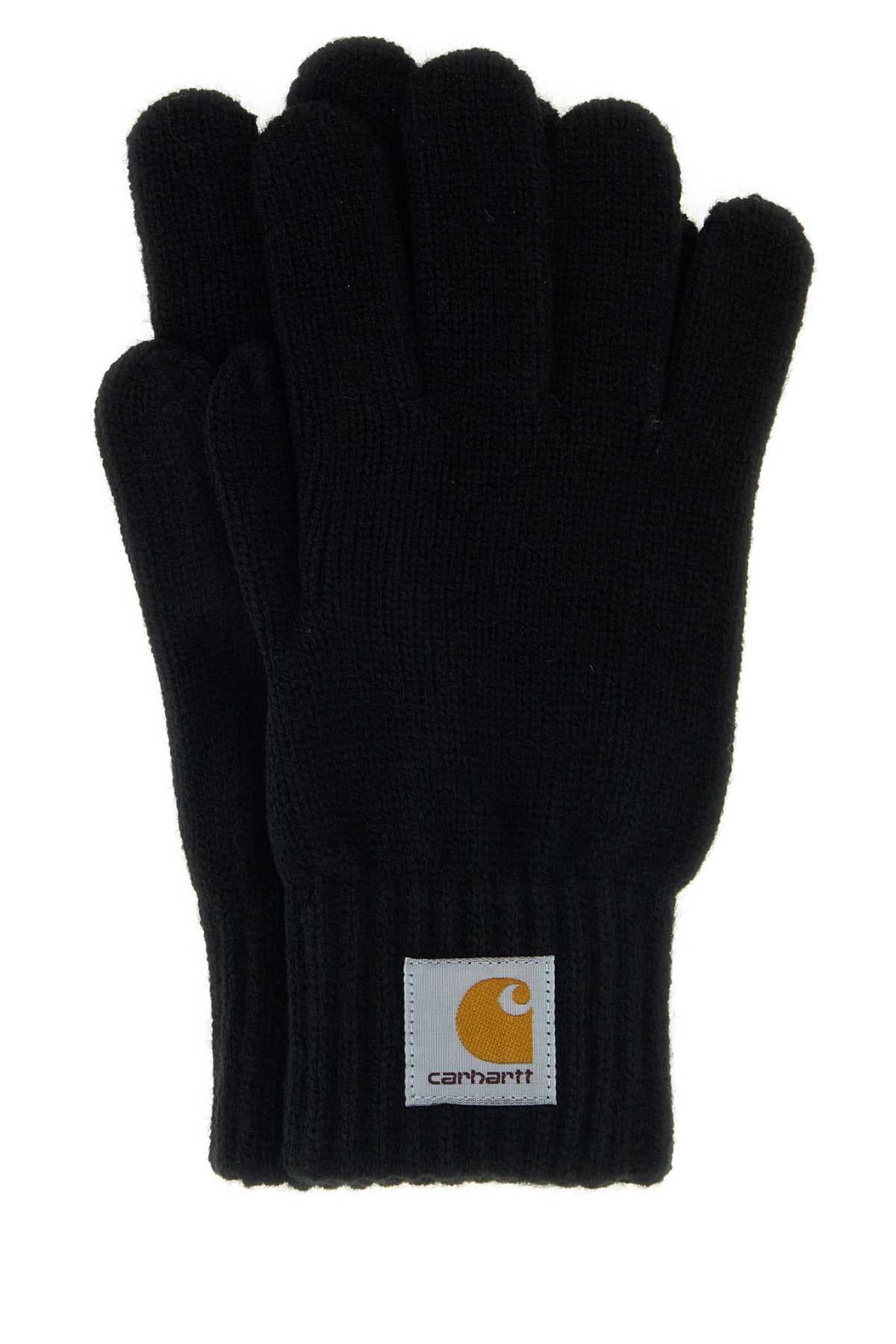 Black knit Watch Gloves