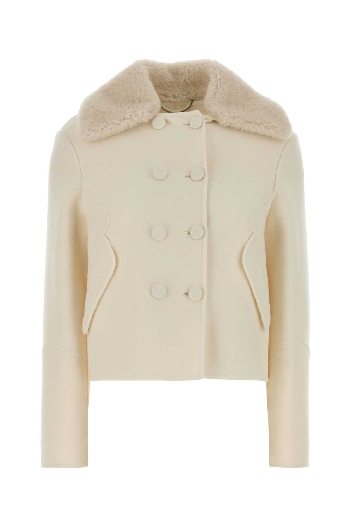 Ivory wool coat