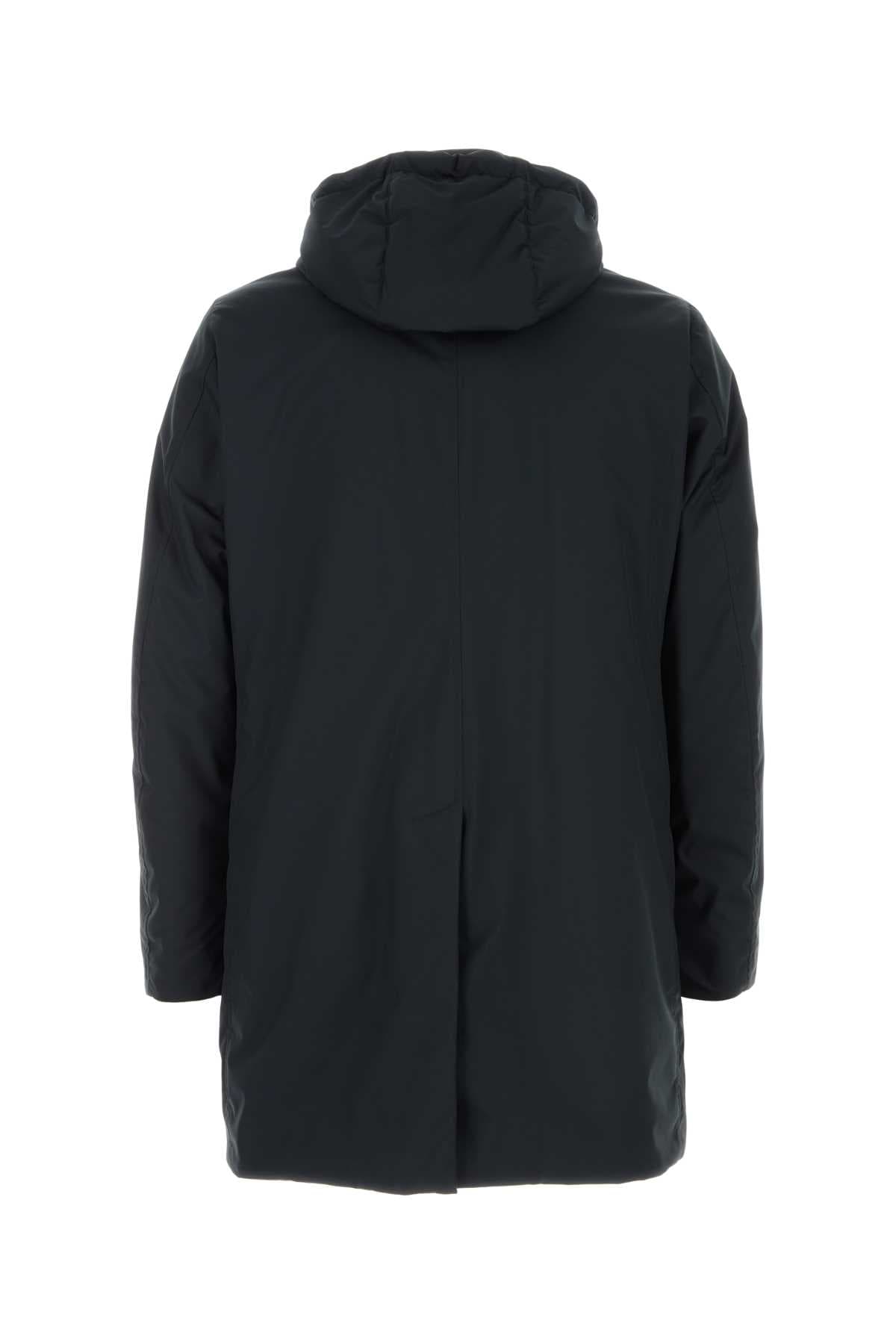 Midnight blue polyester blend Ralli down jacket - мініатюра 2