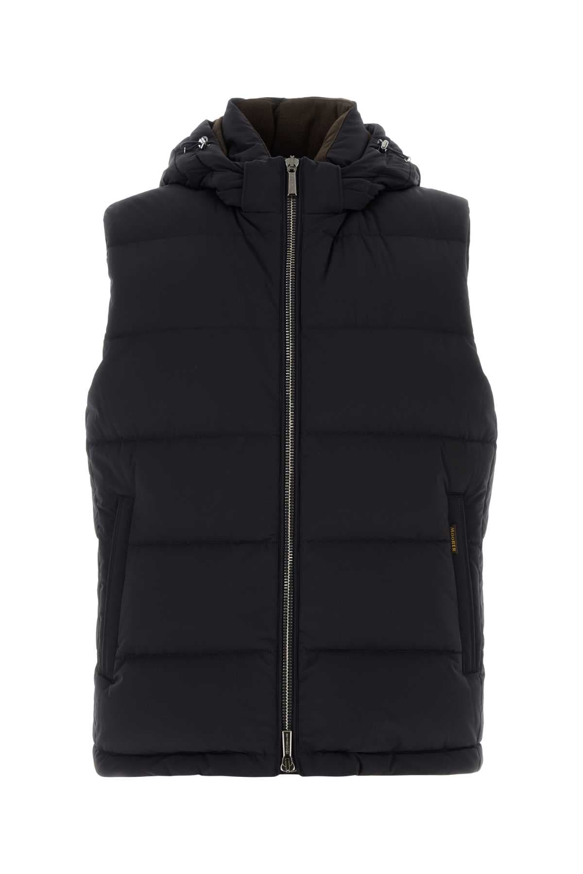 Black nylon blend Rick down jacket