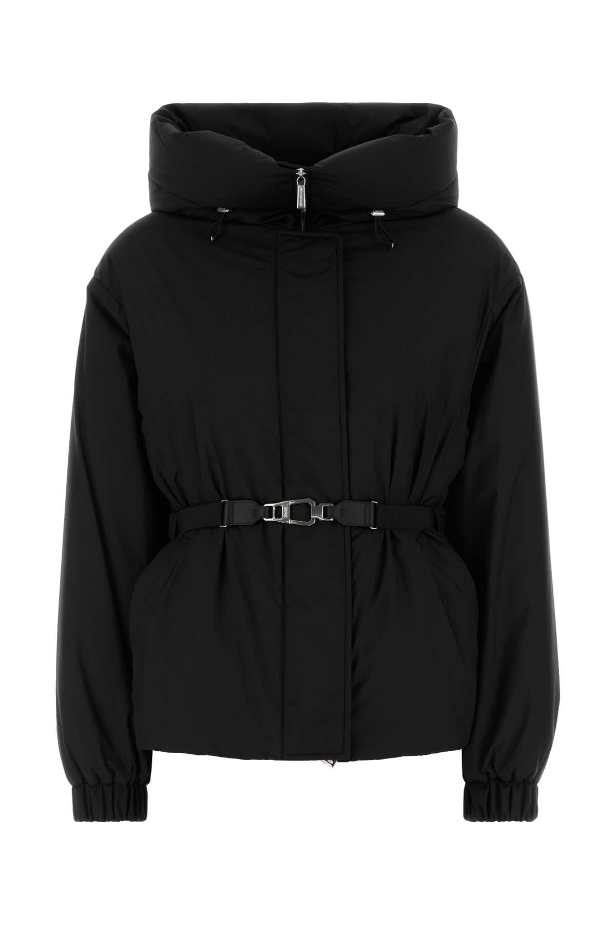 Black polyester Glarea down jacket