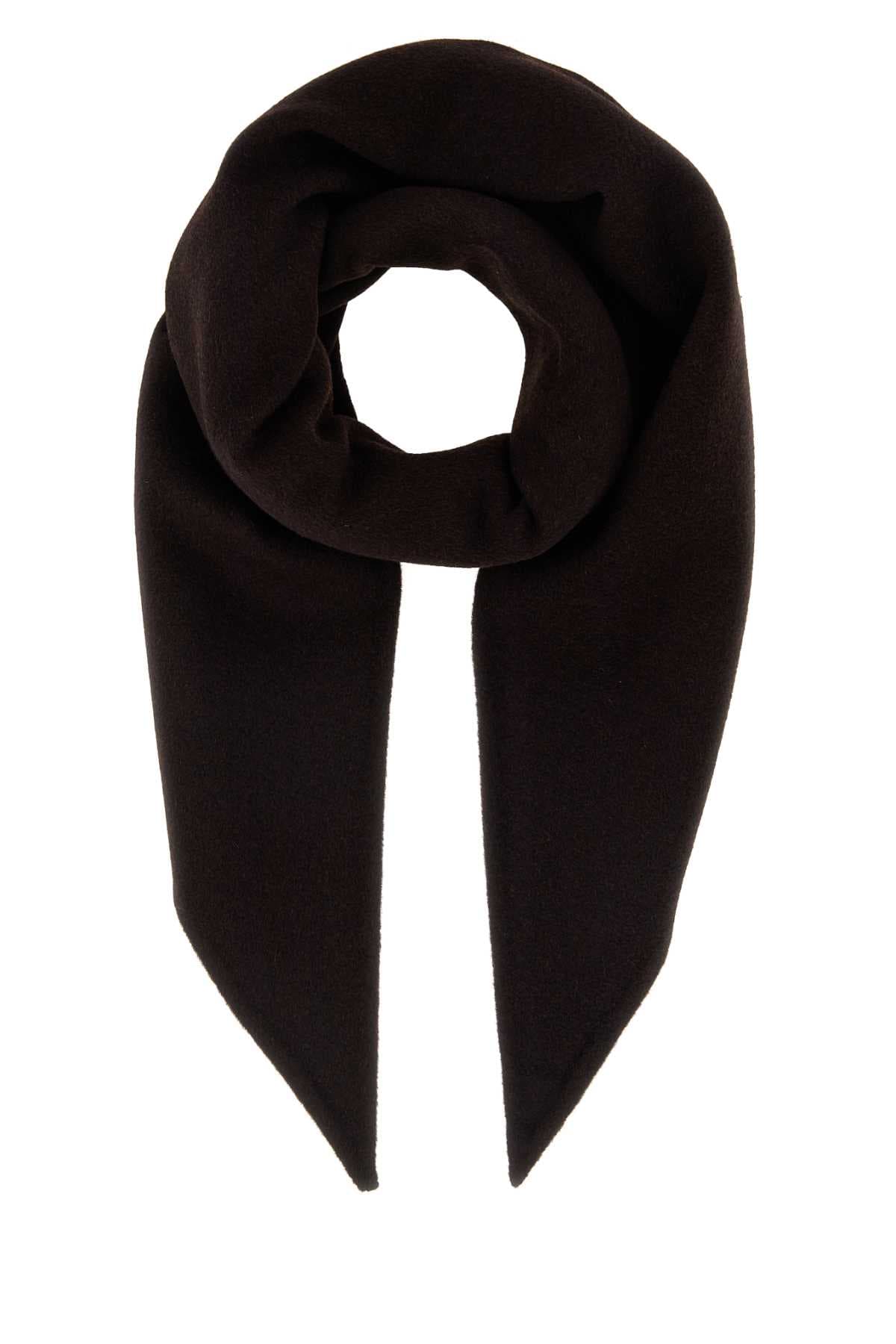 Dark brown wool blend Jamelia scarf