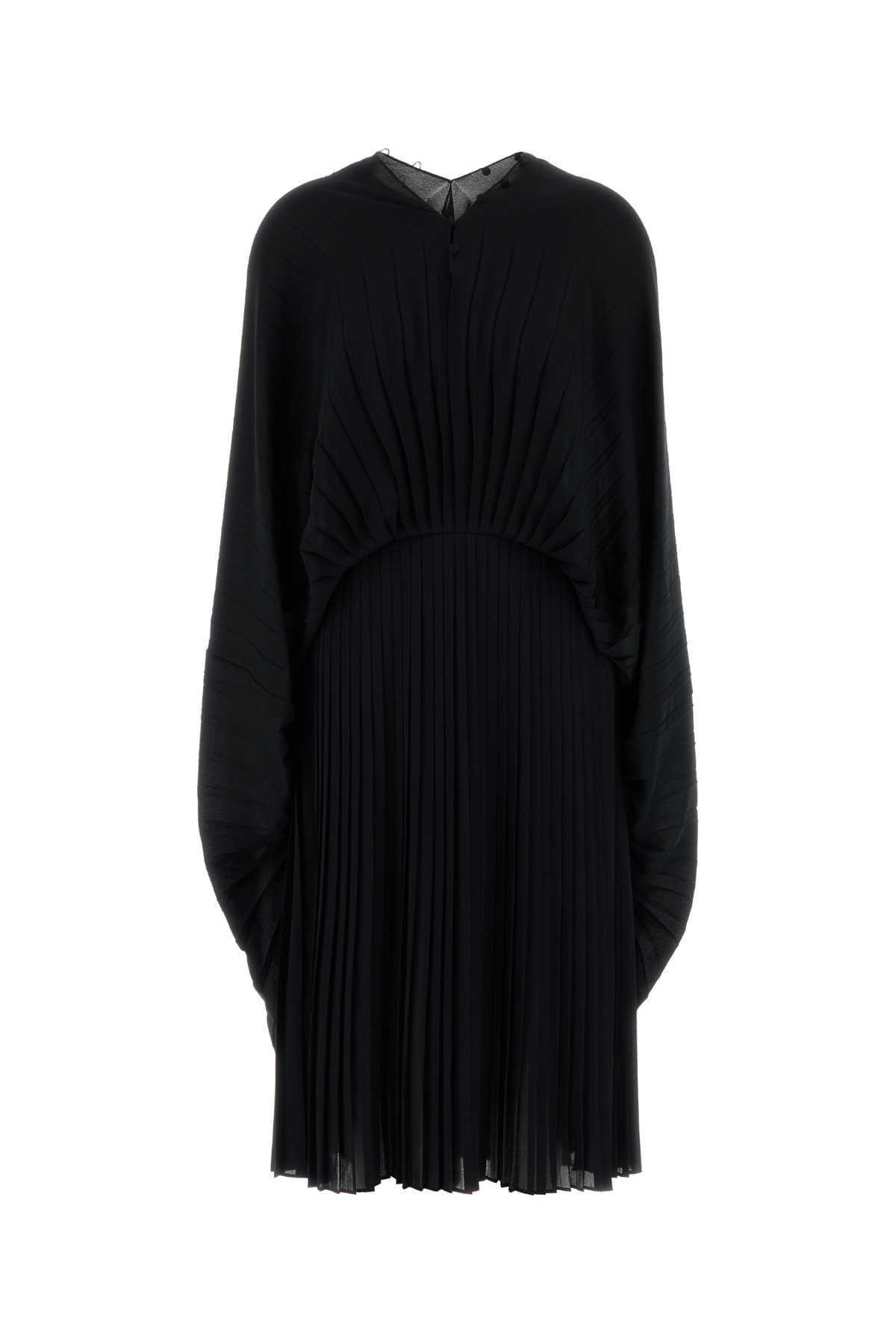 Black crepe dress