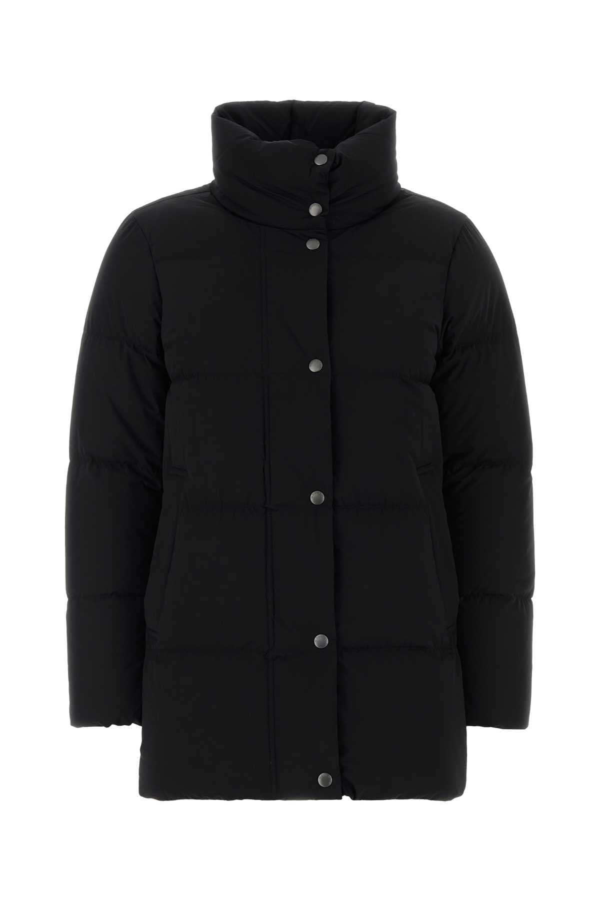 Black stretch nylon Madison down jacket
