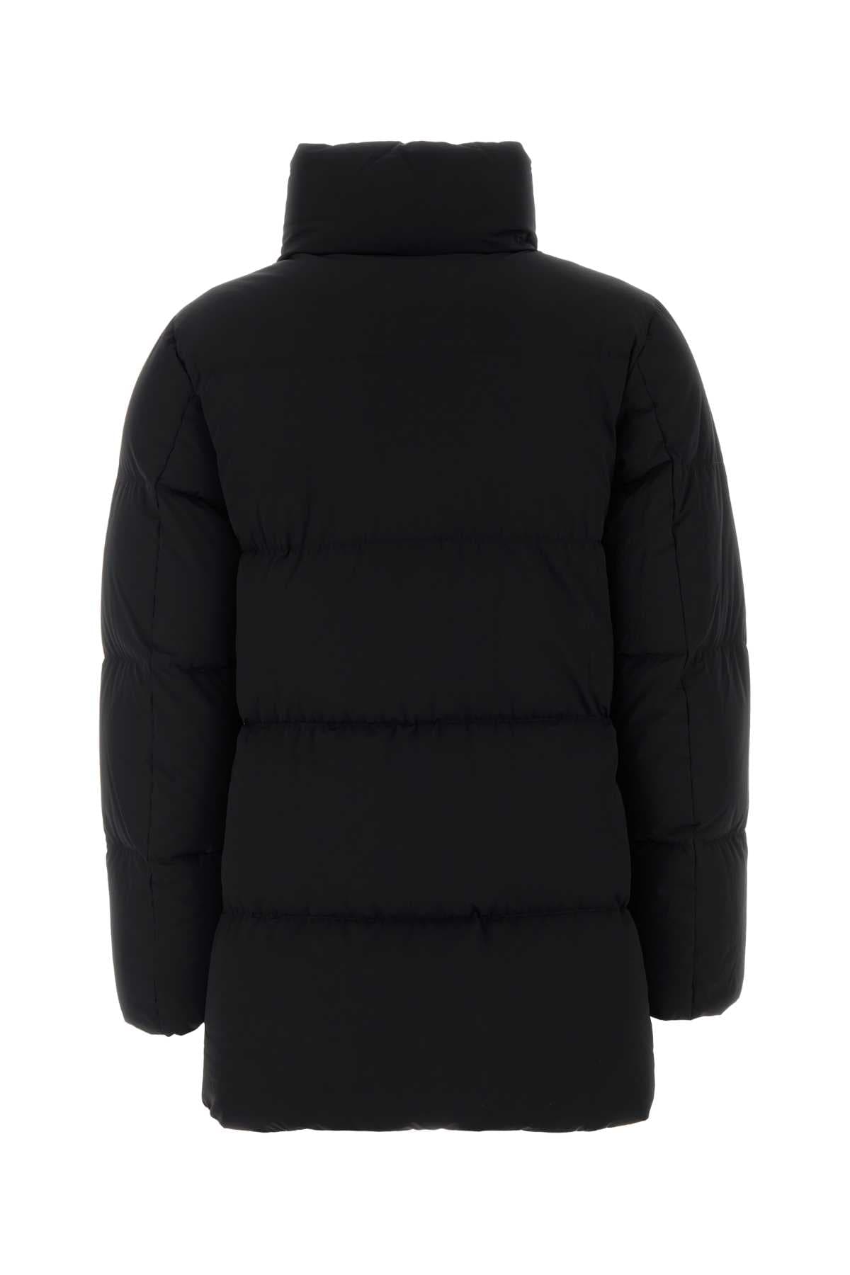 Black stretch nylon Madison down jacket - мініатюра 2