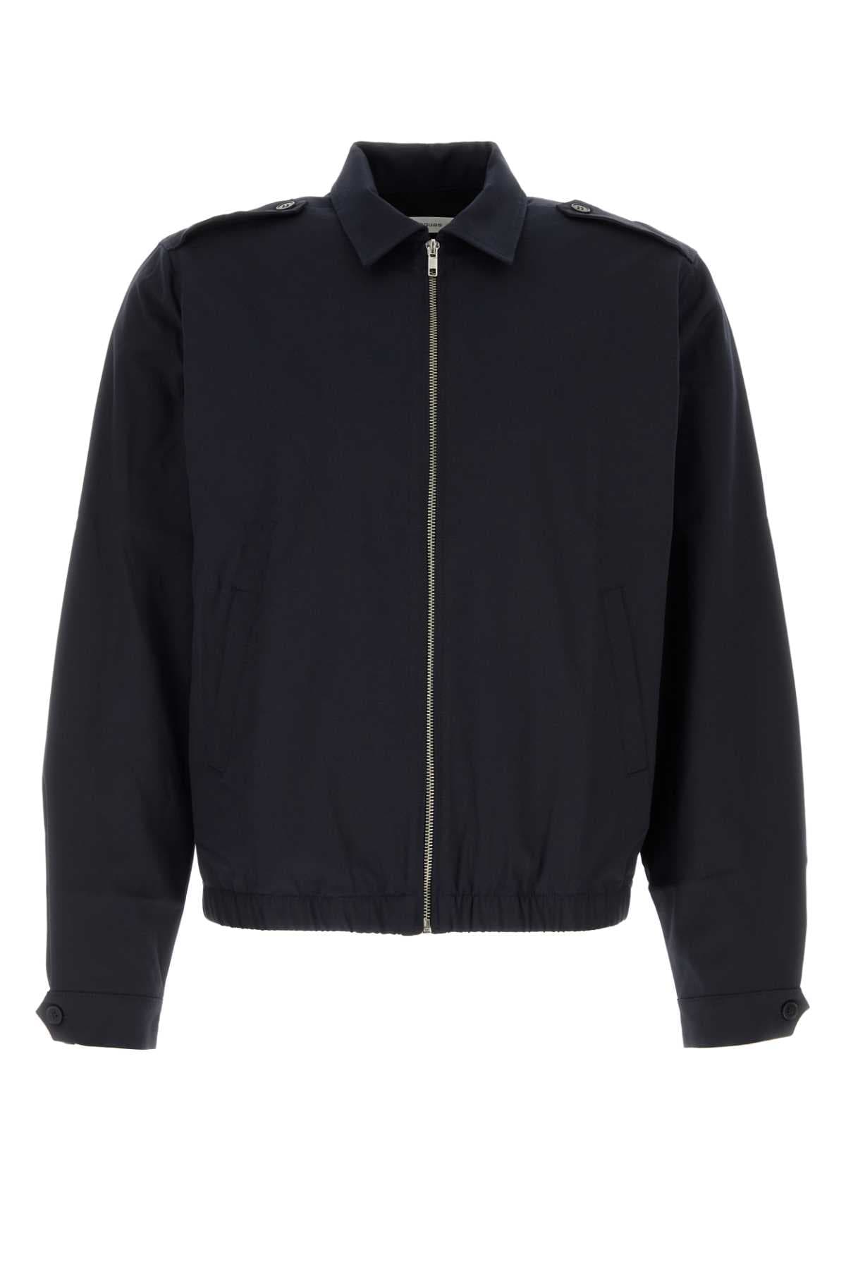 Navy blue stretch jersey Cani jacket