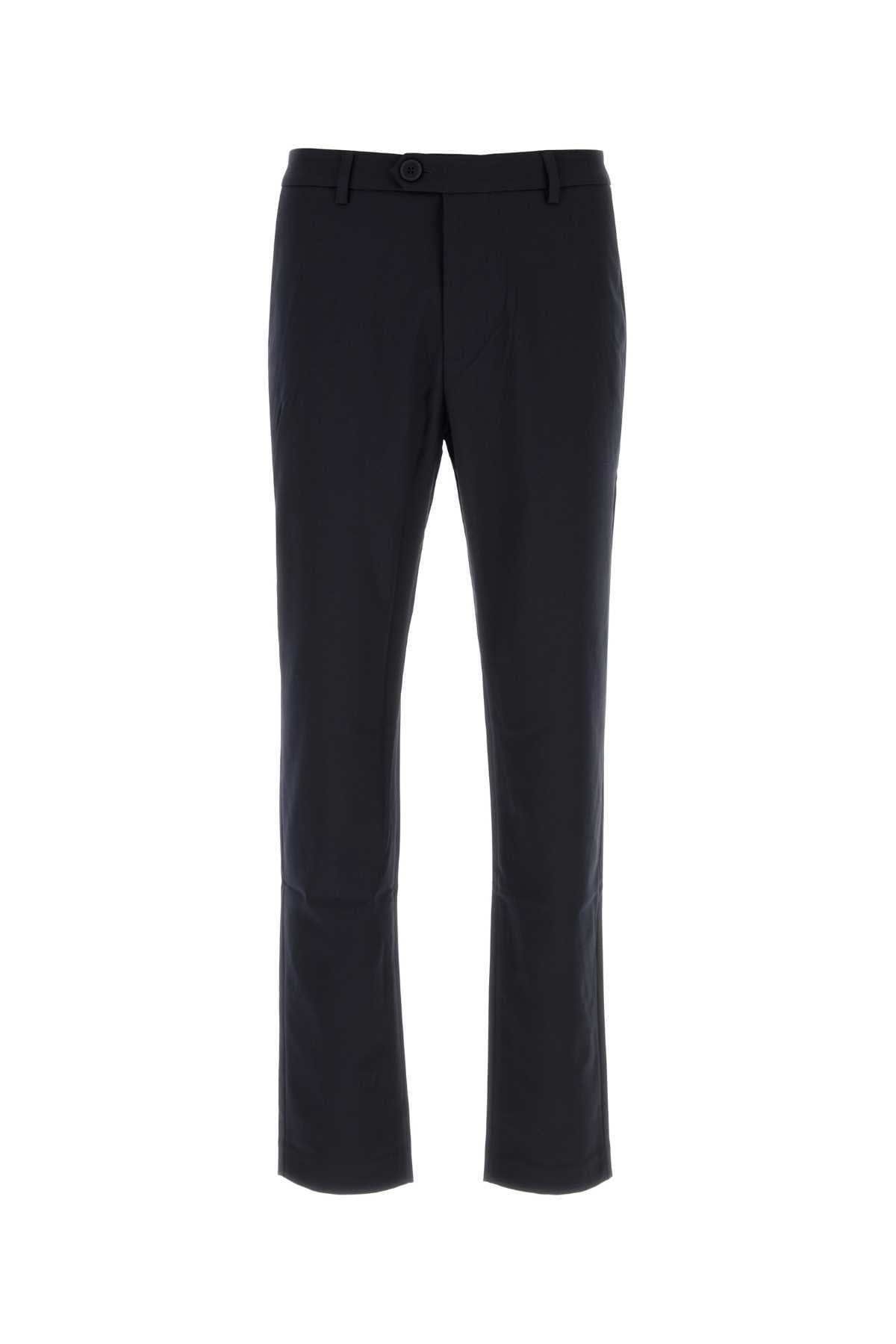Navy blue stretch gabardine Cani pant