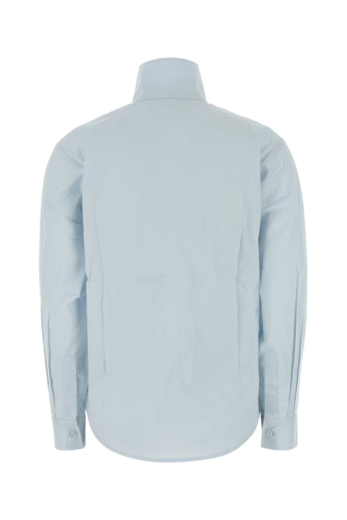 Pastel light blue poplin Chris shirt - мініатюра 2
