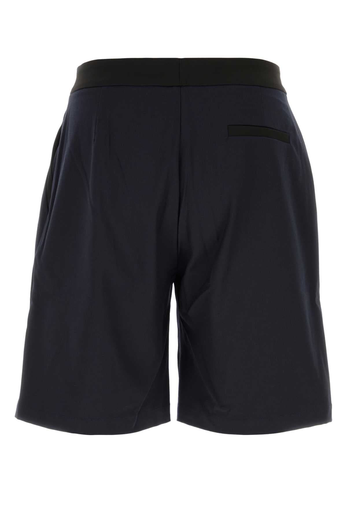 Two-tone stretch gabardine Flinn bermuda shorts - мініатюра 2