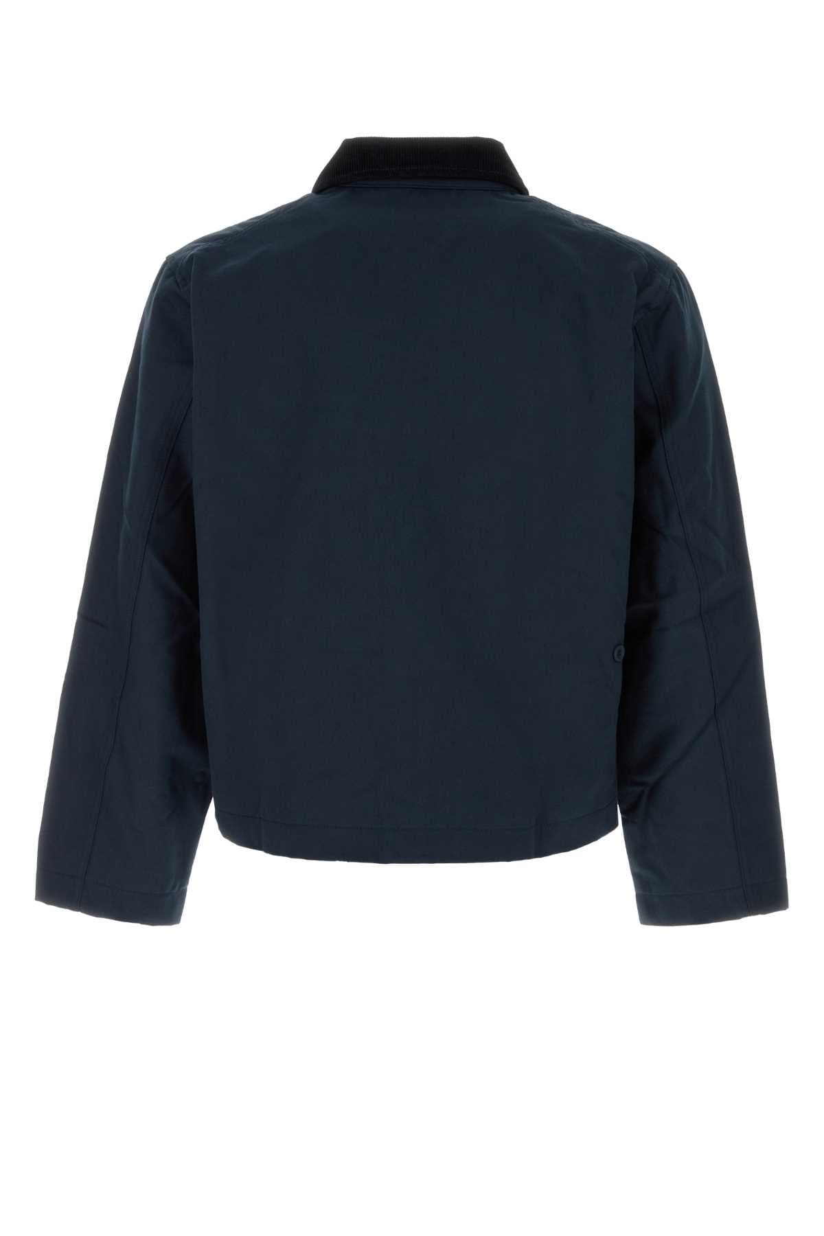 Navy blue cotton Ivan jacket - мініатюра 2