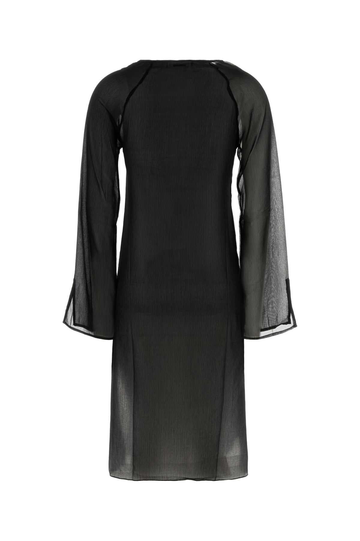 Black crepe Lorelai dress - мініатюра 2