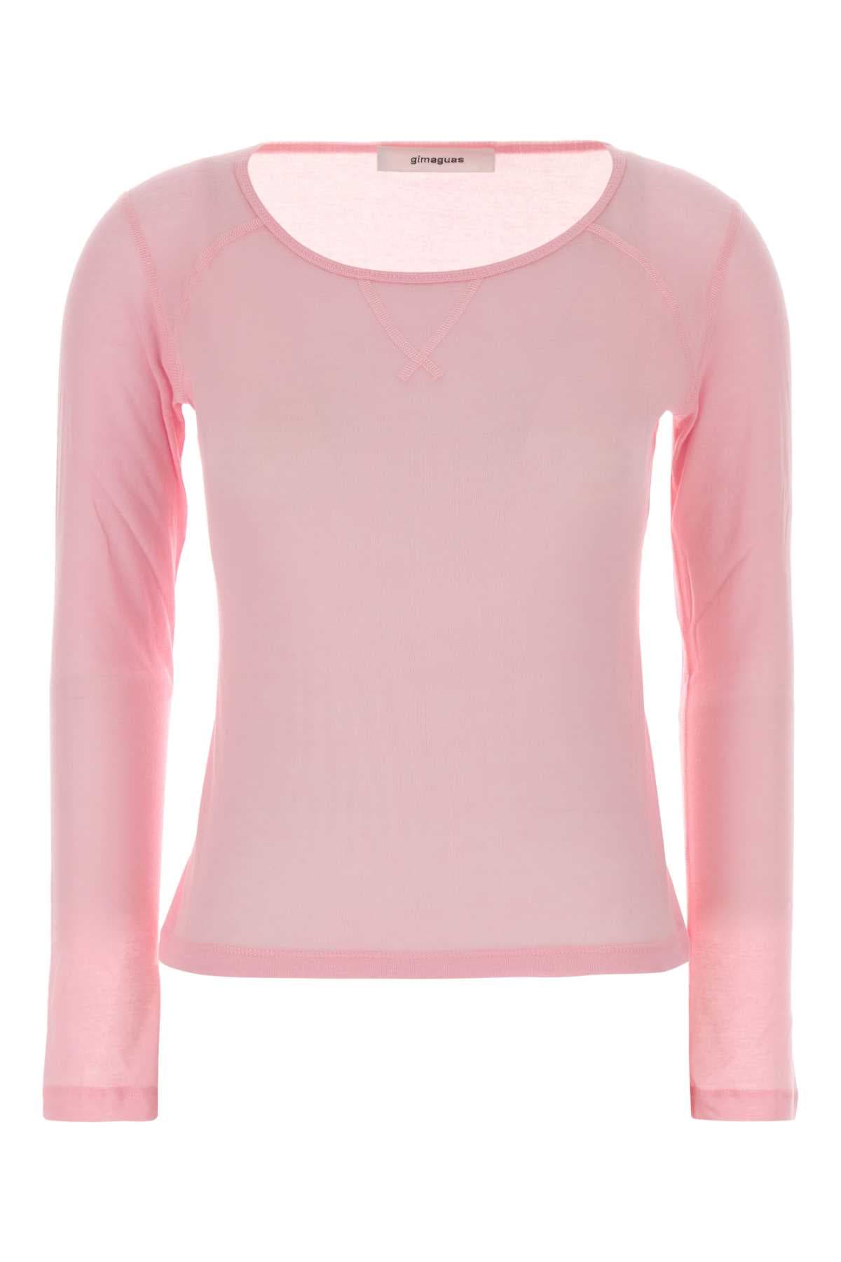 Fluo pink cotton Maura t-shirt