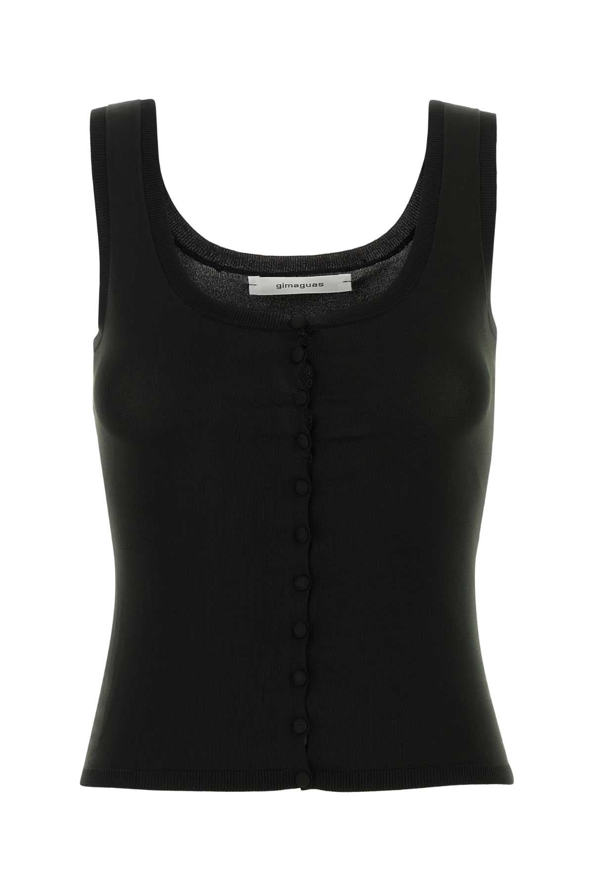 Black jersey Oscar tank top