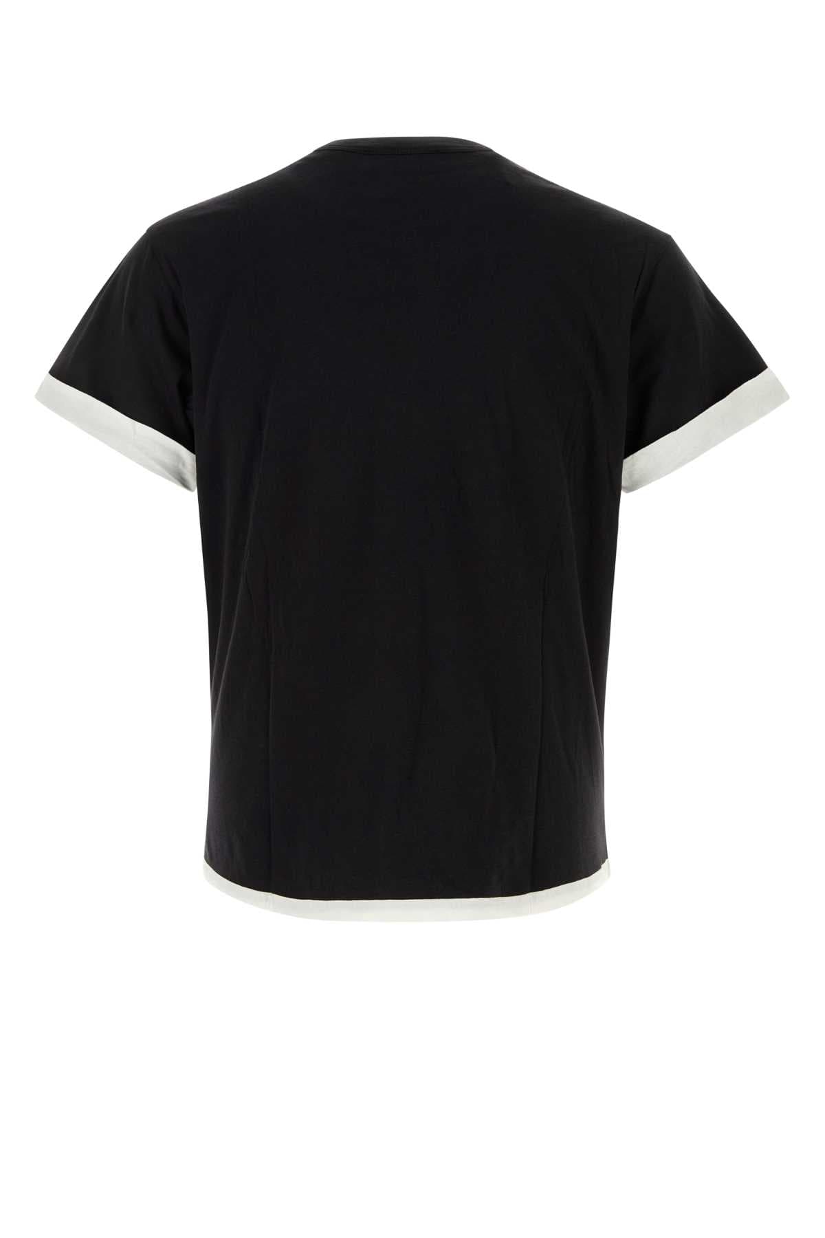 Black cotton Roman t-shirt - мініатюра 2