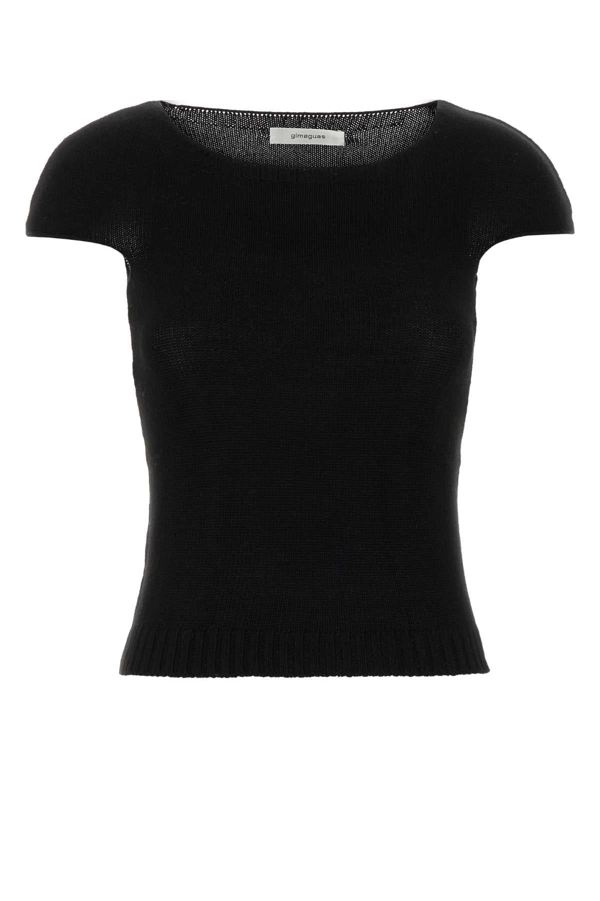 Black knit Sindi top